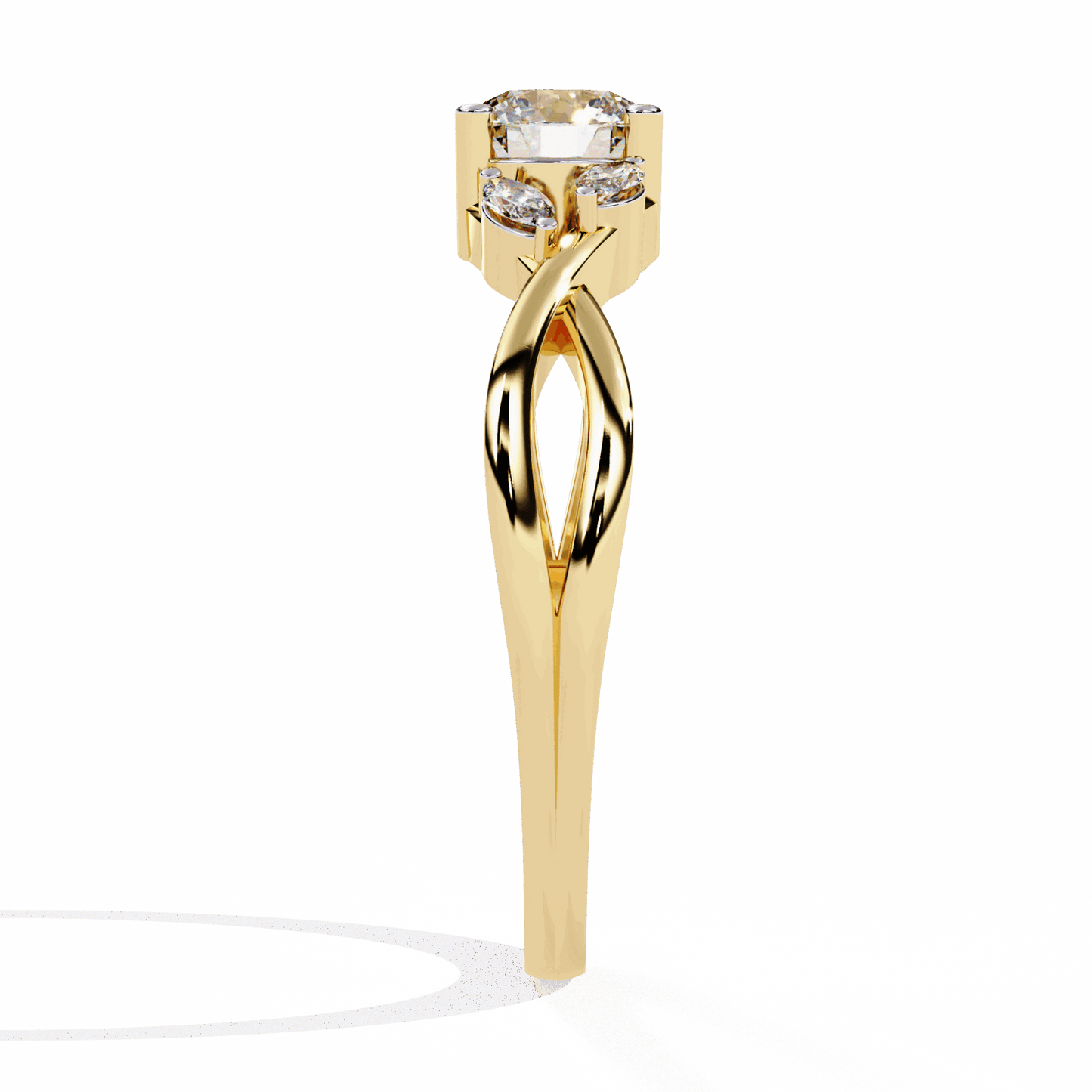 0.5 Carat Round Classic Band in Moissanite | House of Estara