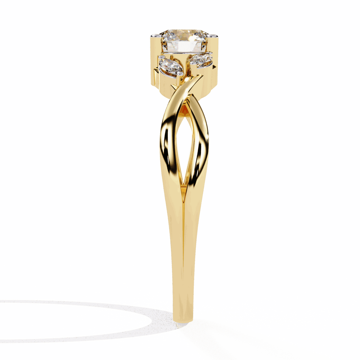 0.5 Carat Round Classic Band in Moissanite | House of Estara