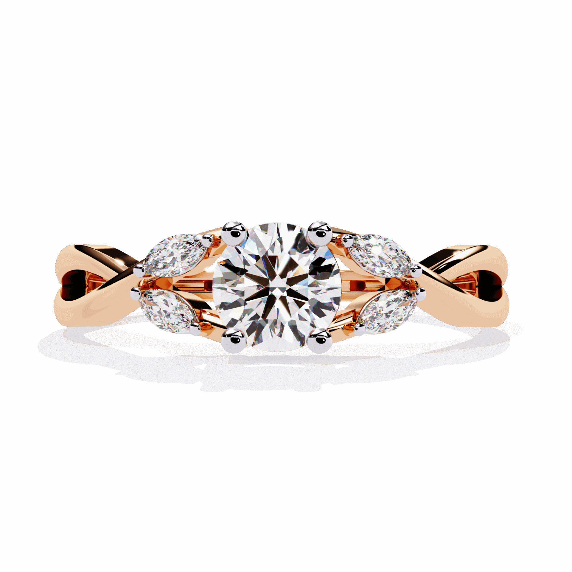 0.5 Carat Round Classic Band in Moissanite | House of Estara