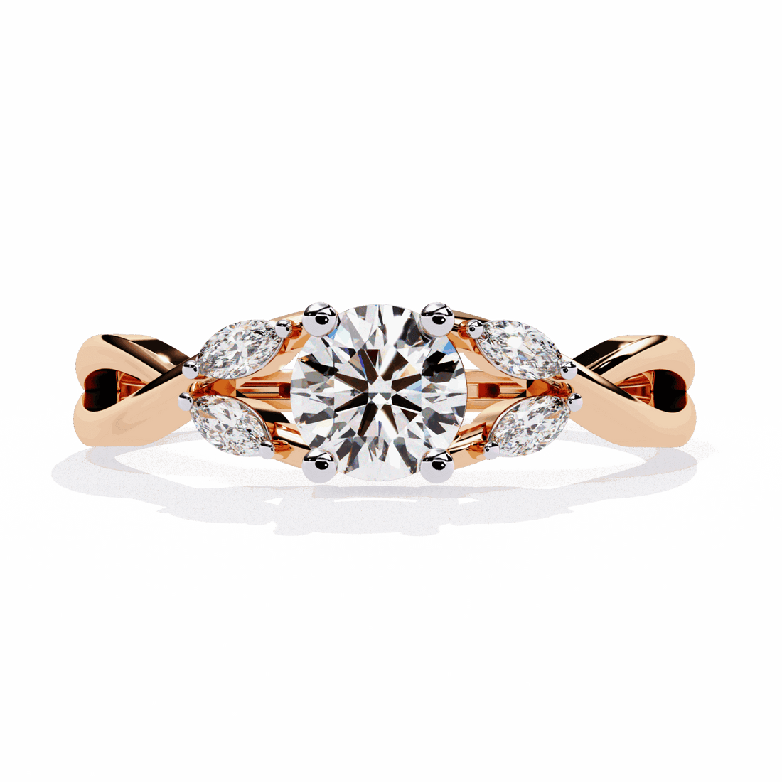 0.5 Carat Round Classic Band in Moissanite | House of Estara