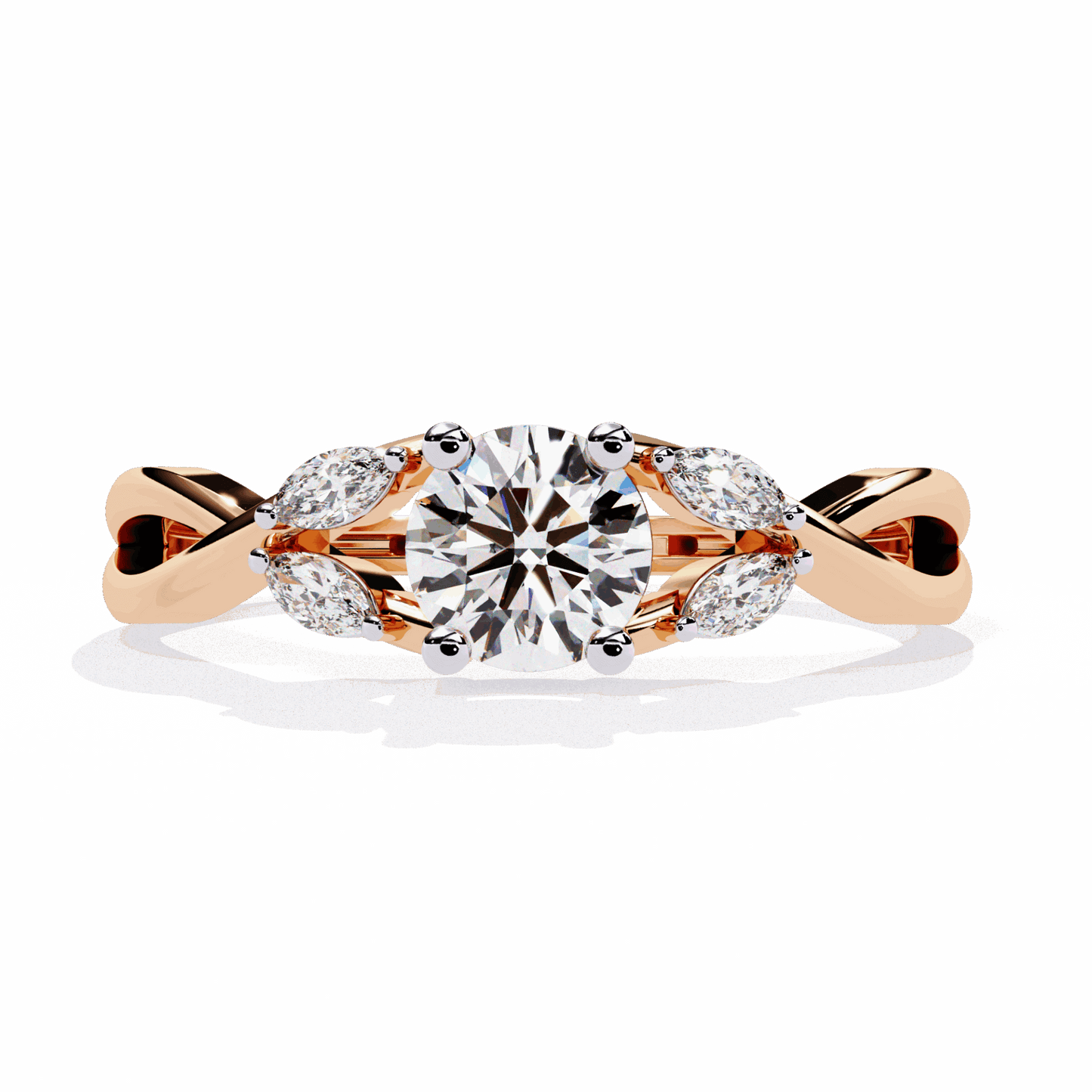 0.5 Carat Round Classic Band in Moissanite | House of Estara