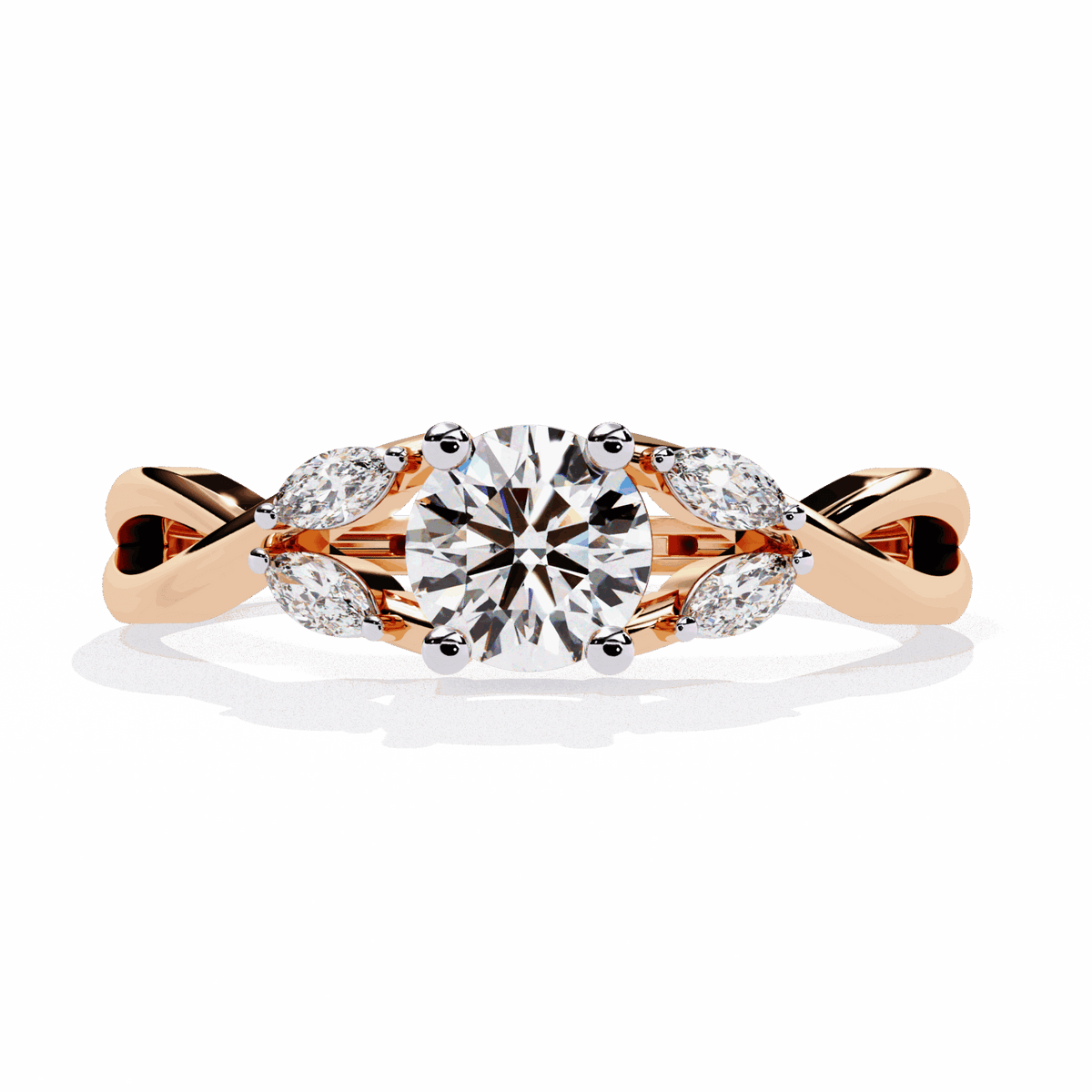 0.5 Carat Round Classic Band in Moissanite | House of Estara