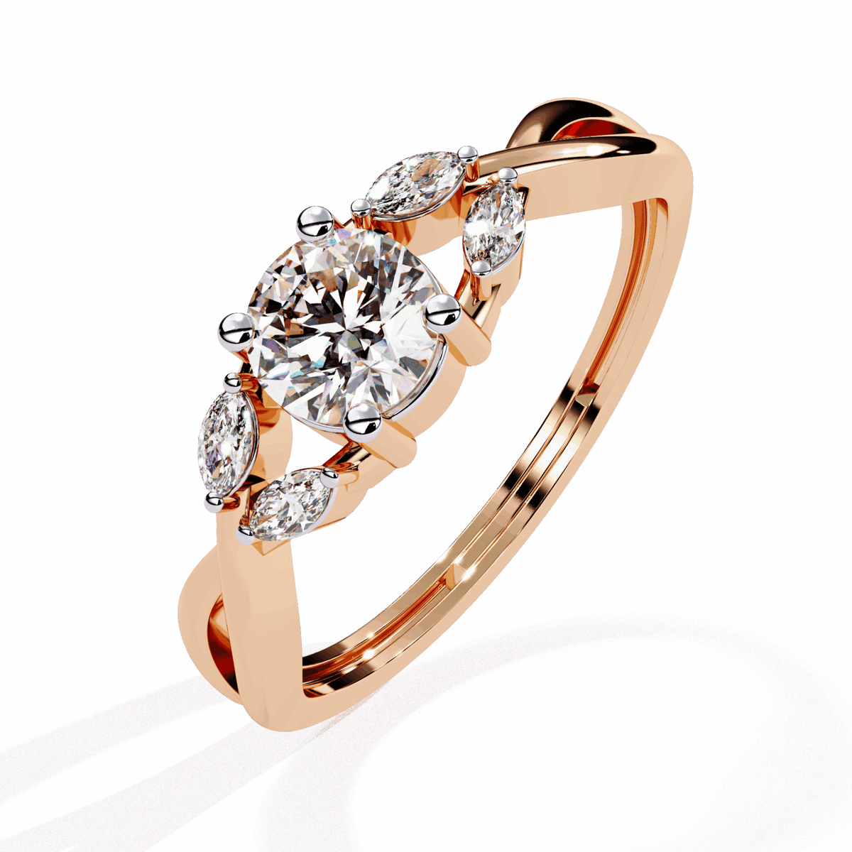 0.5 Carat Round Classic Band in Moissanite | House of Estara