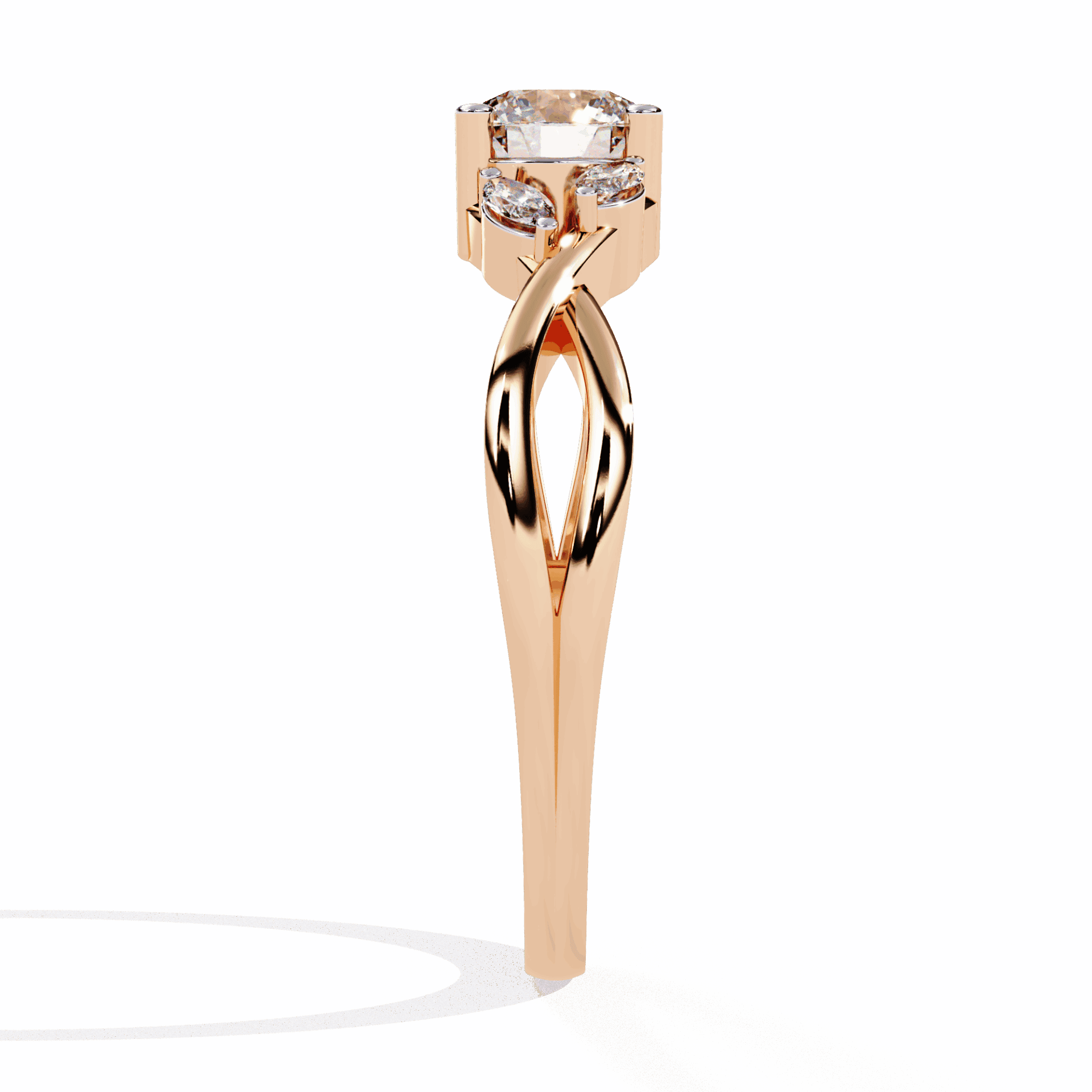 0.5 Carat Round Classic Band in Moissanite | House of Estara