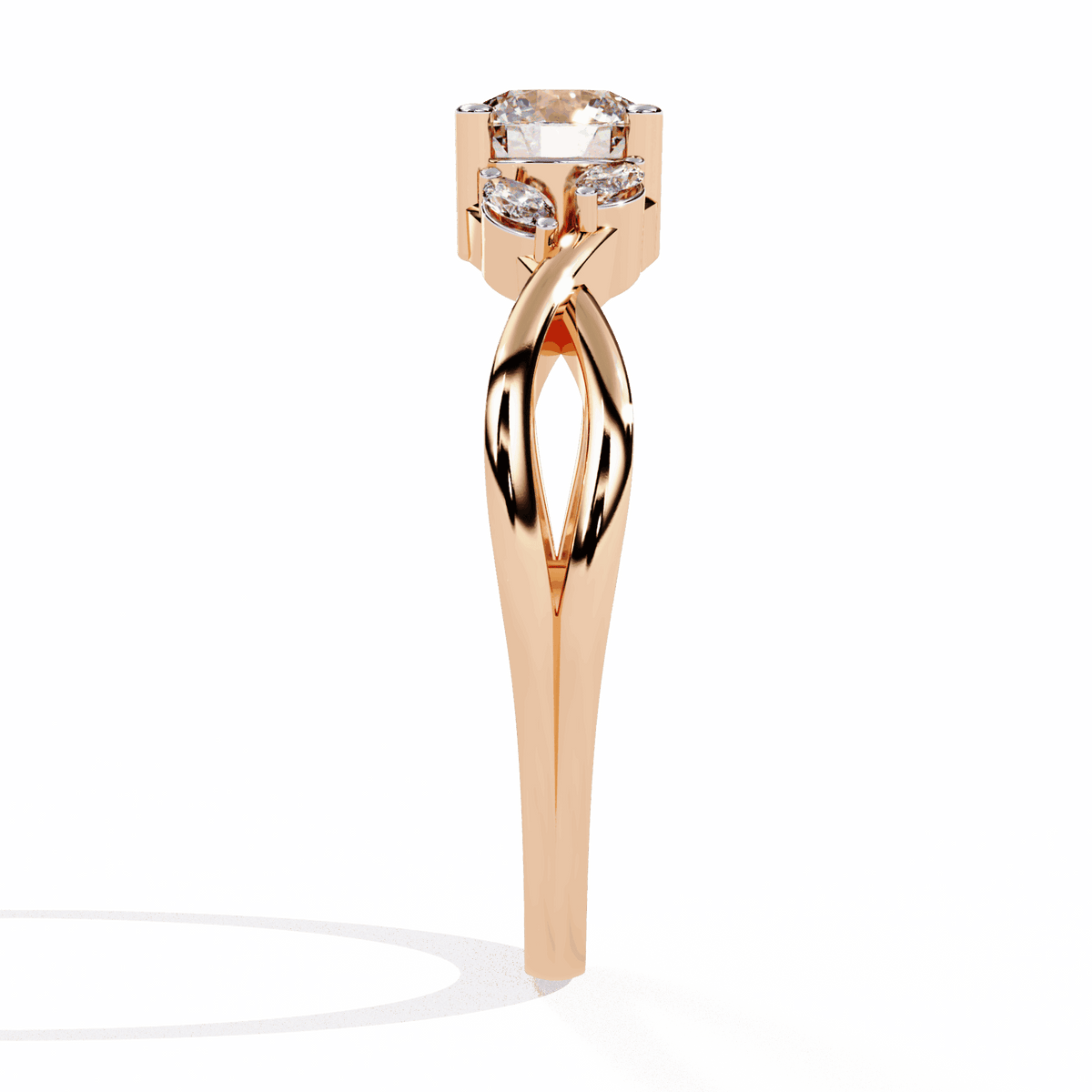 0.5 Carat Round Classic Band in Moissanite | House of Estara