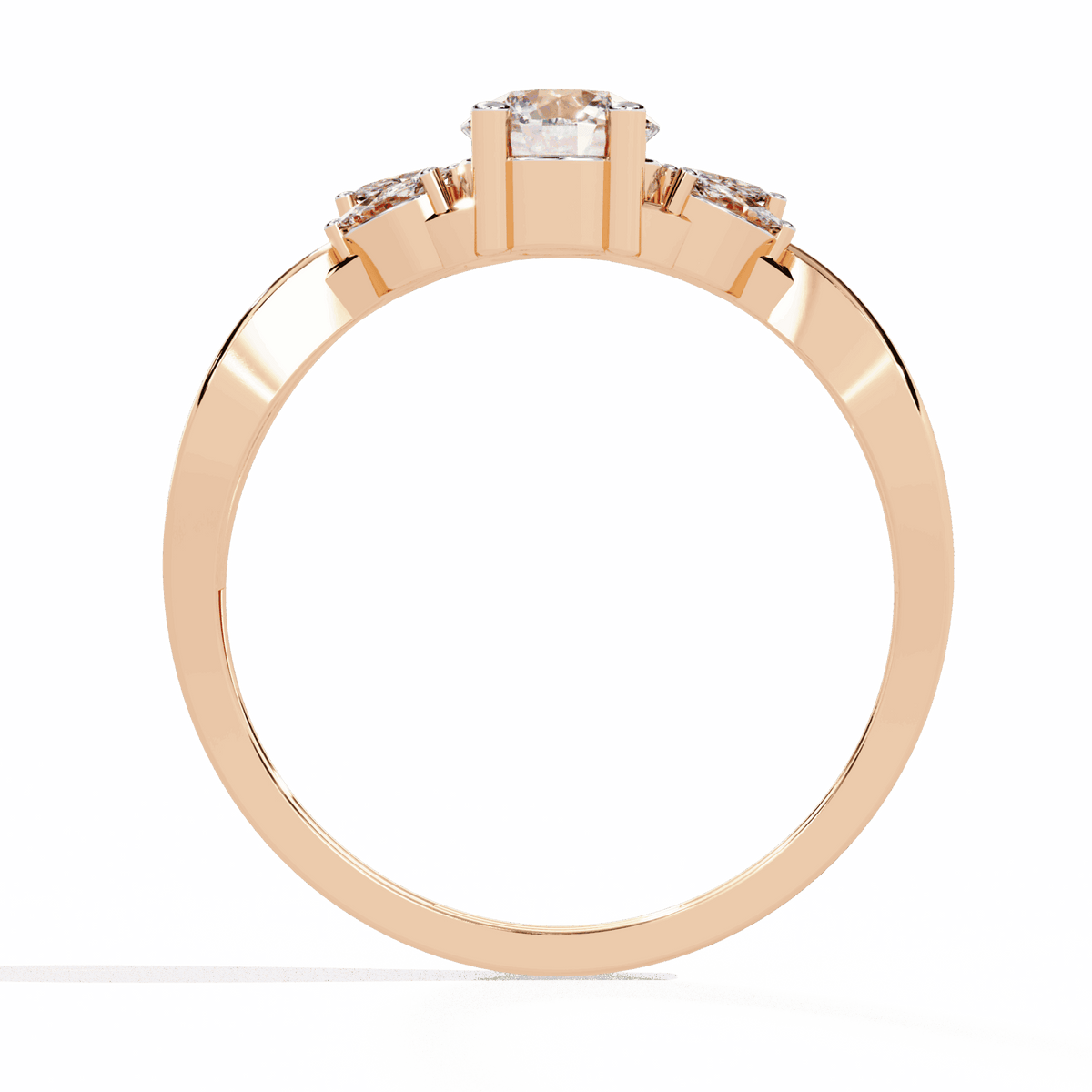 0.5 Carat Round Classic Band in Moissanite | House of Estara