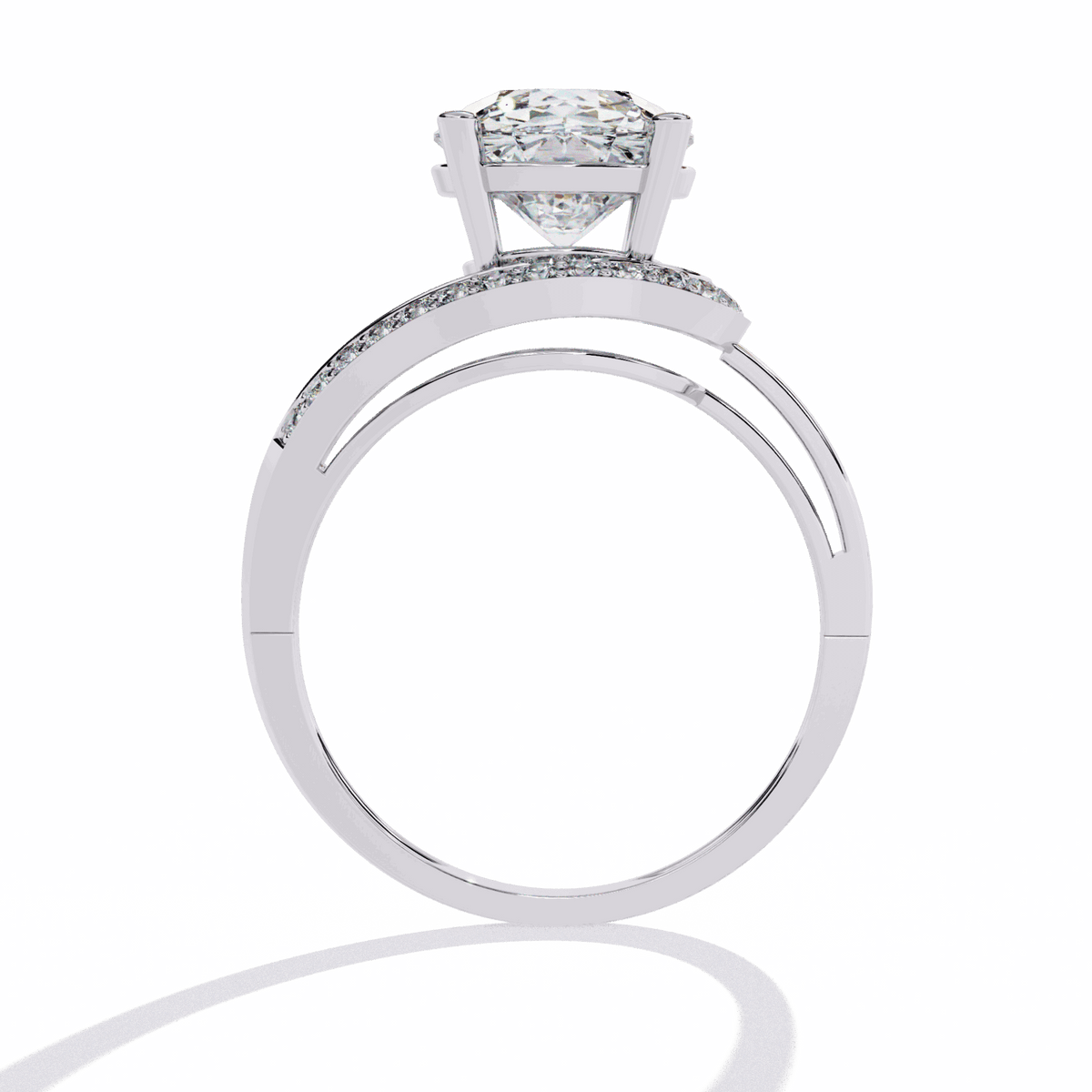 3 Carat Round Day and Night Ring in Moissanite | House of Estara