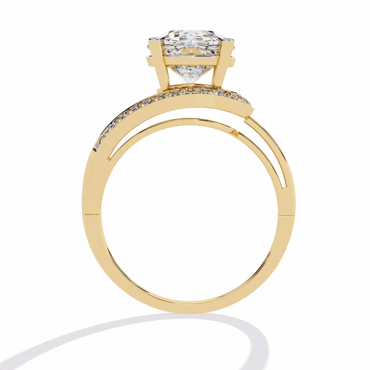 3 Carat Round Day and Night Ring in Moissanite | House of Estara