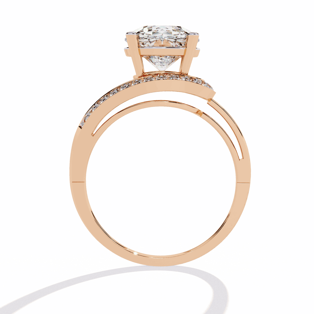 3 Carat Round Day and Night Ring in Moissanite | House of Estara