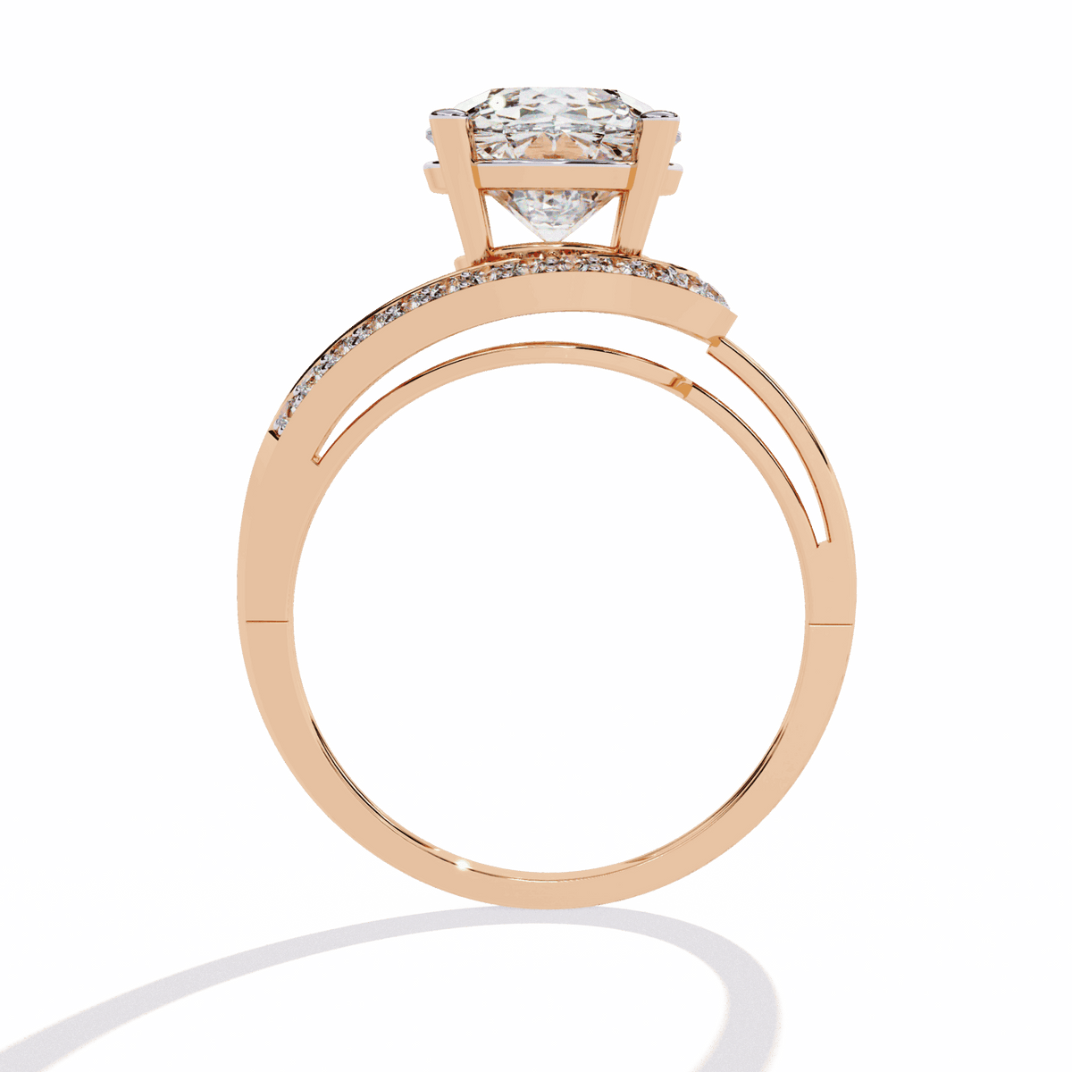 3 Carat Round Day and Night Ring in Moissanite | House of Estara