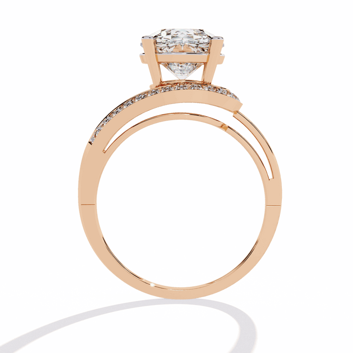 3 Carat Round Day and Night Ring in Moissanite | House of Estara