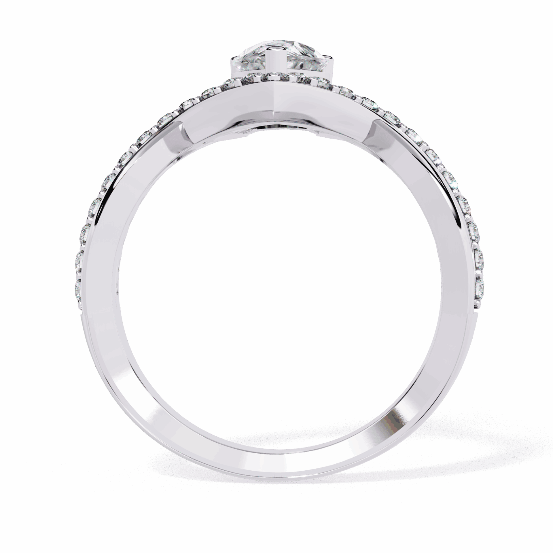 1 Carat Pear Modern Essential Ring in Moissanite | House of Estara