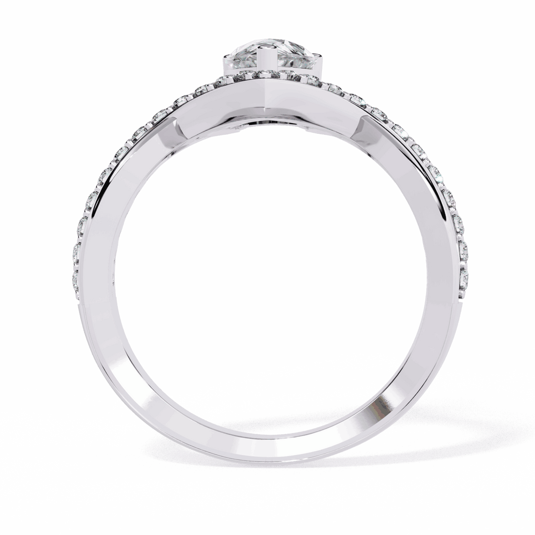 1 Carat Pear Modern Essential Ring in Moissanite | House of Estara