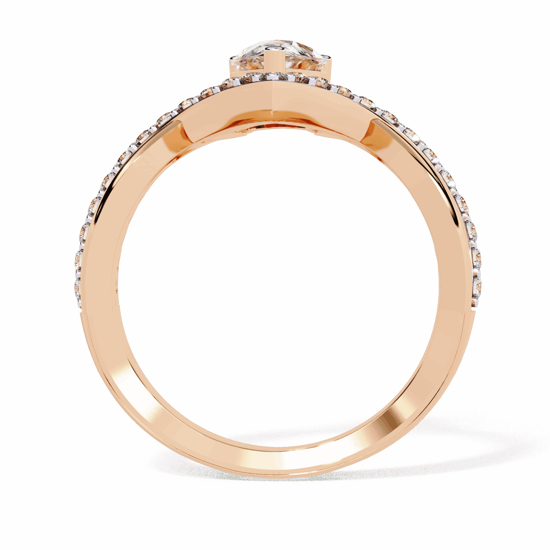 1 Carat Pear Modern Essential Ring in Moissanite | House of Estara