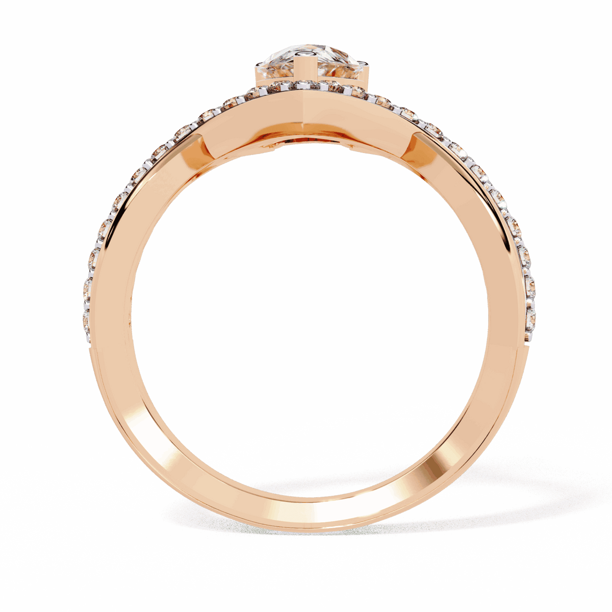 1 Carat Pear Modern Essential Ring in Moissanite | House of Estara