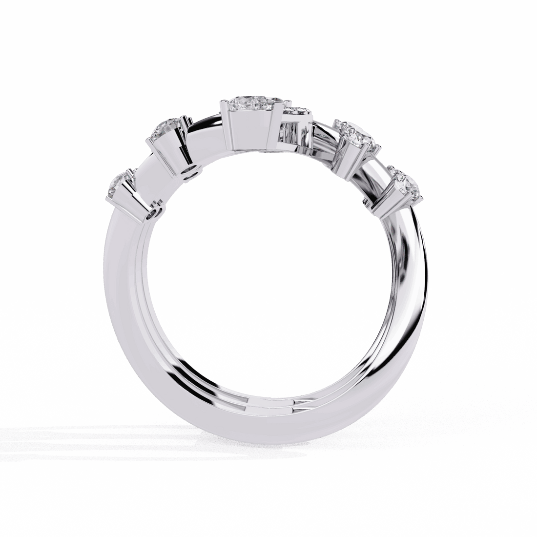 1.25 Carat Marquise and Pear Party Ready Cocktail Ring in Moissanite | House of Estara