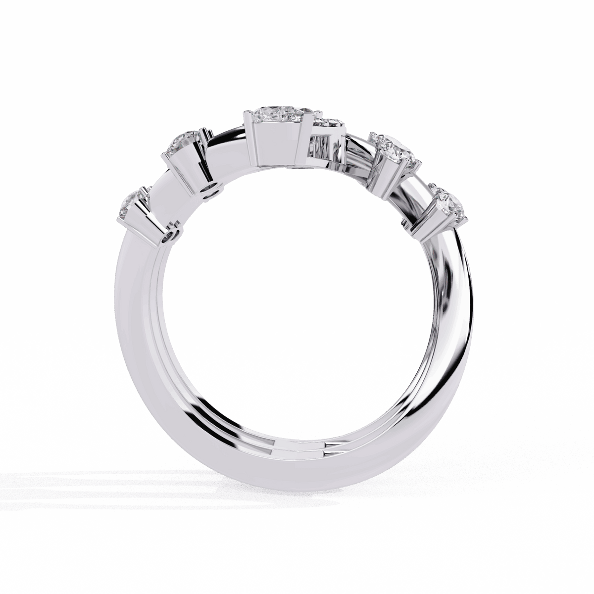 1.25 Carat Marquise and Pear Party Ready Cocktail Ring in Moissanite | House of Estara