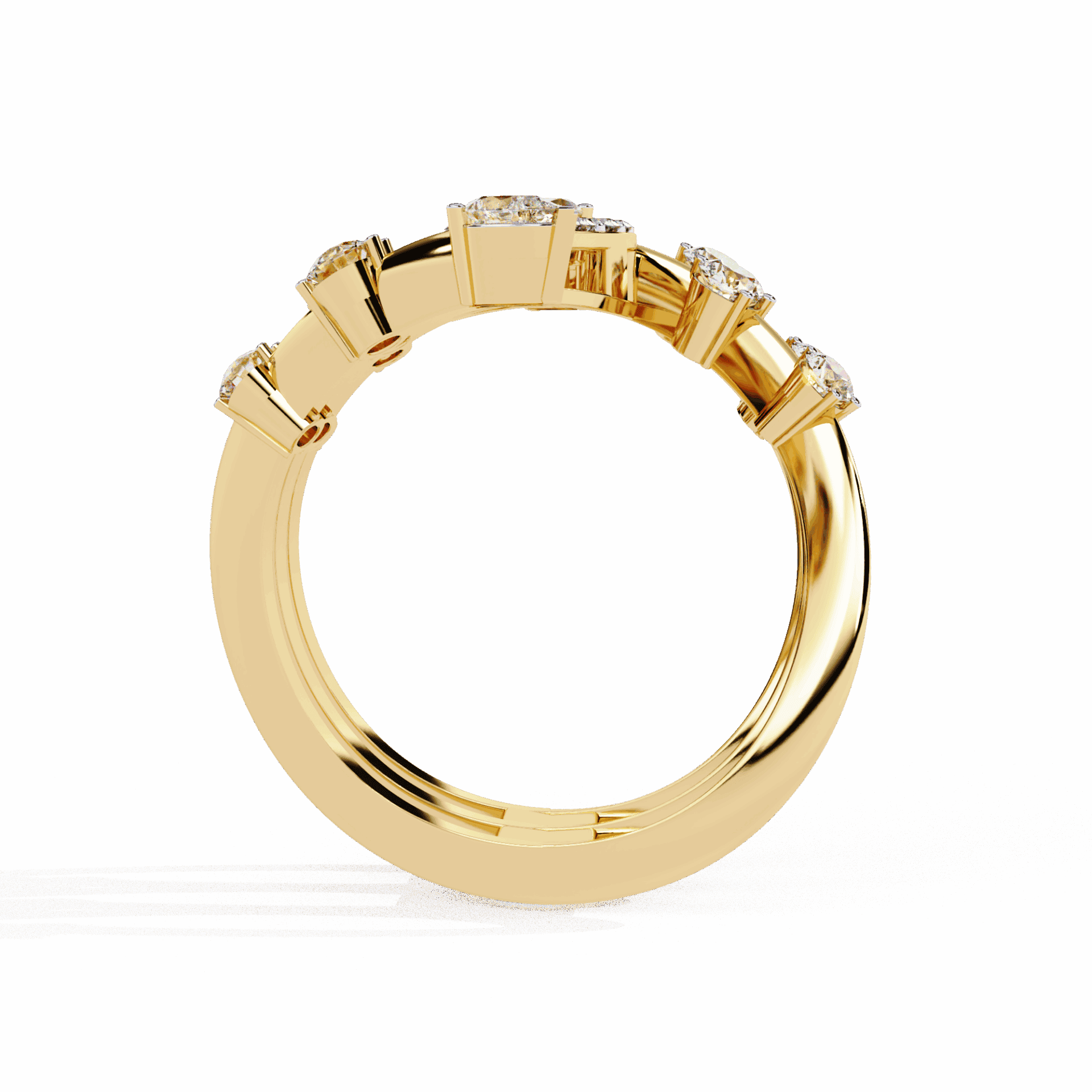 1.25 Carat Marquise and Pear Party Ready Cocktail Ring in Moissanite | House of Estara