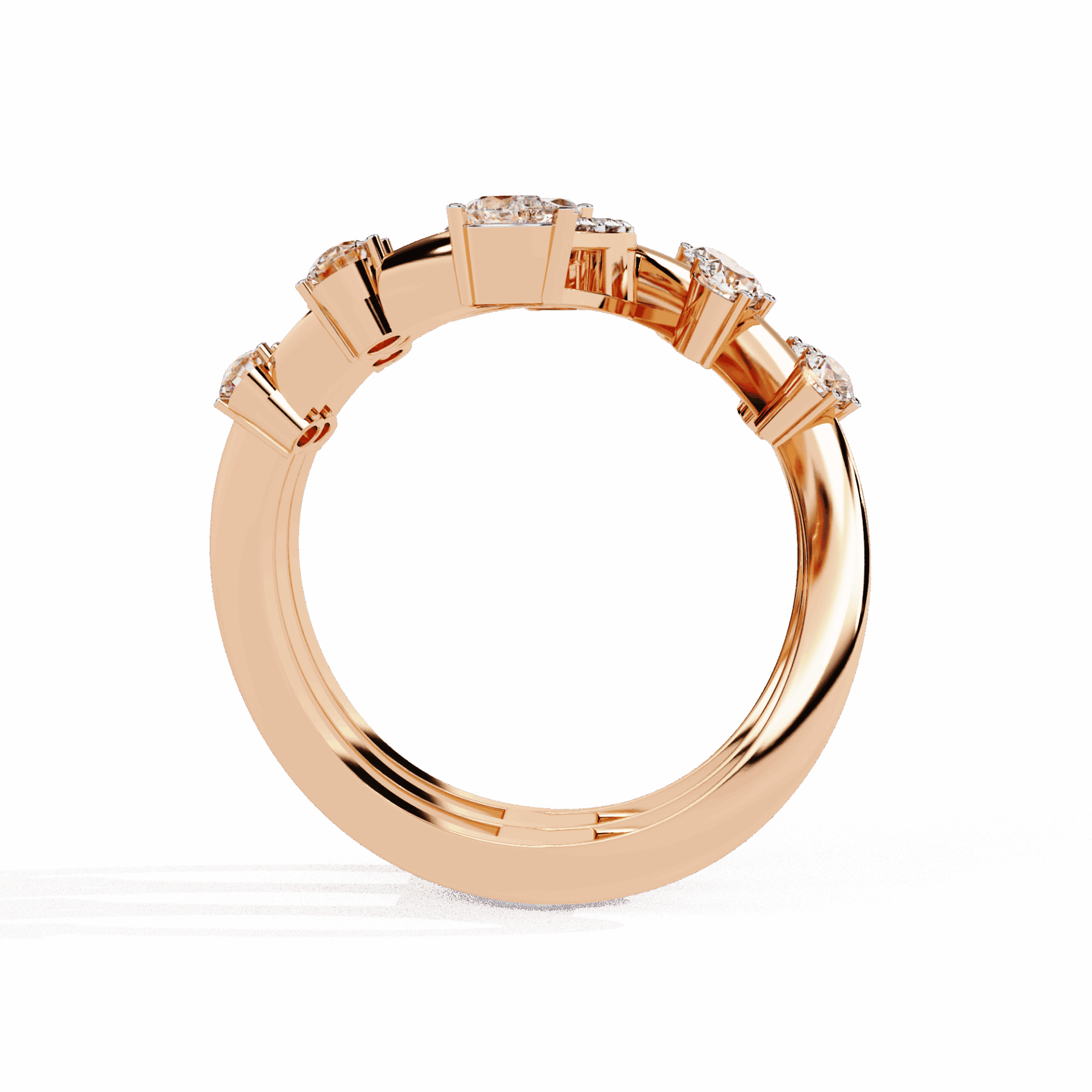 1.25 Carat Marquise and Pear Party Ready Cocktail Ring in Moissanite | House of Estara