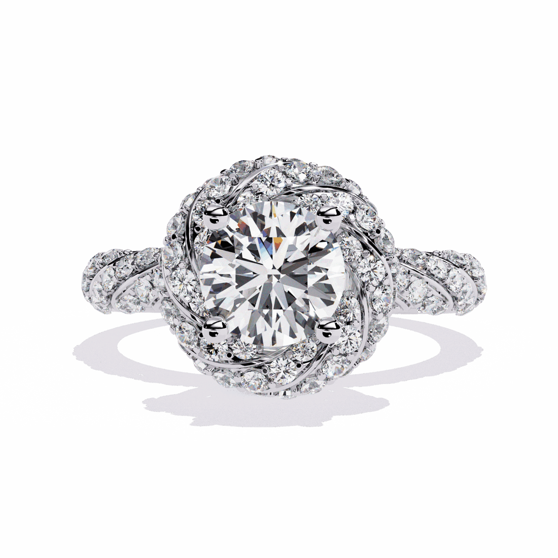 1.5 Carat Round Signature Wear Ring in Moissanite | House of Estara