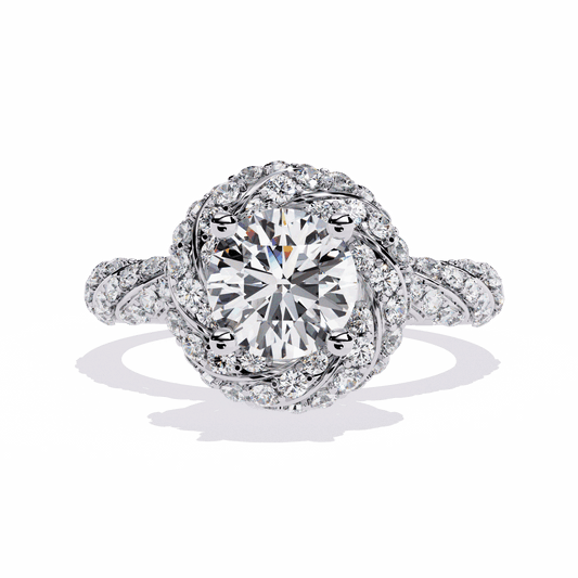 1.5 Carat Round Signature Wear Ring in Moissanite | House of Estara