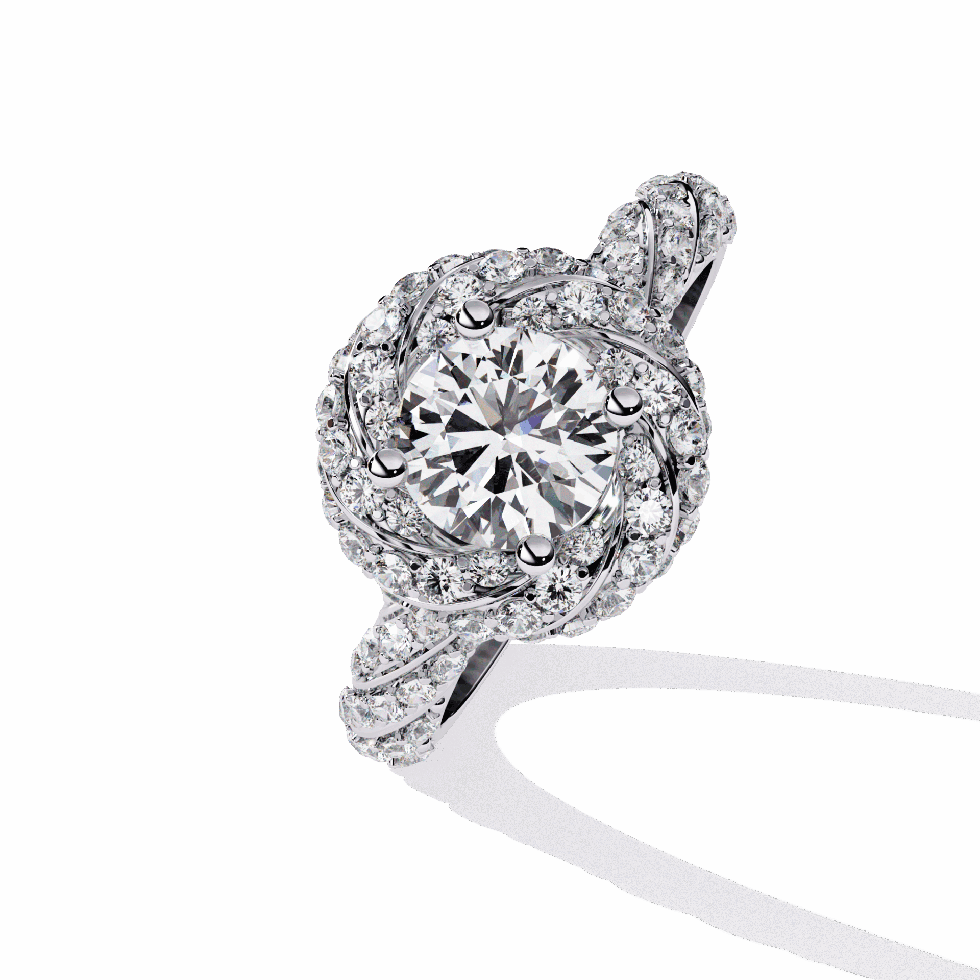 1.5 Carat Round Signature Wear Ring in Moissanite | House of Estara