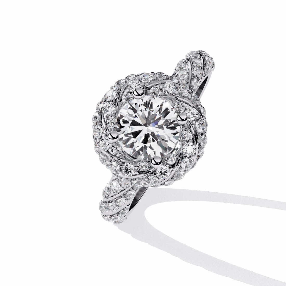 1.5 Carat Round Signature Wear Ring in Moissanite | House of Estara