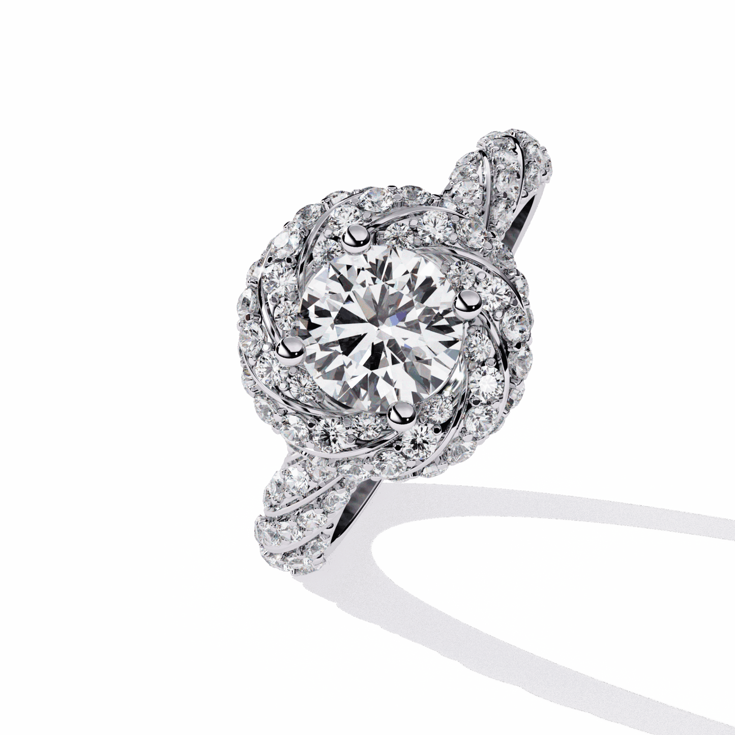 1.5 Carat Round Signature Wear Ring in Moissanite | House of Estara