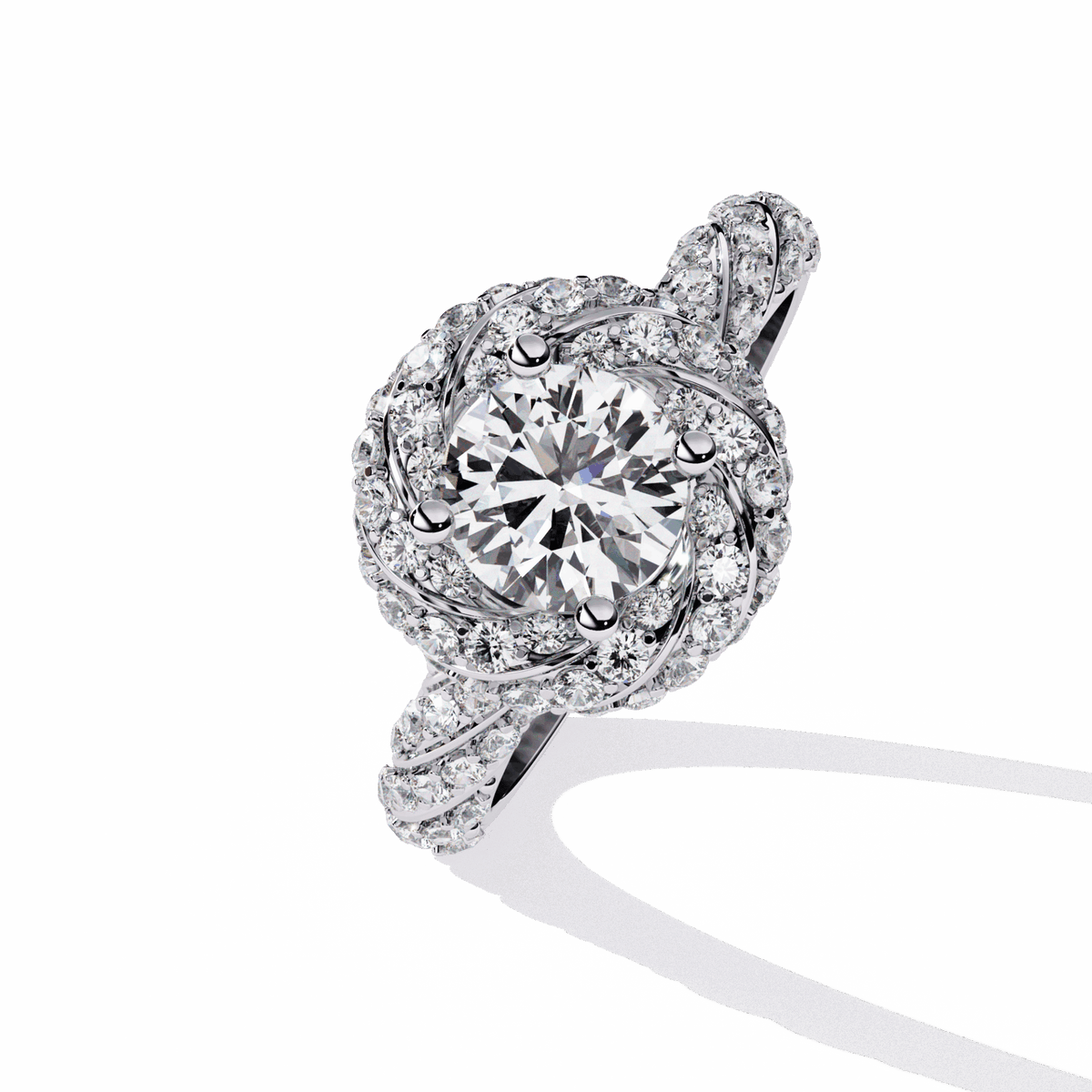 1.5 Carat Round Signature Wear Ring in Moissanite | House of Estara