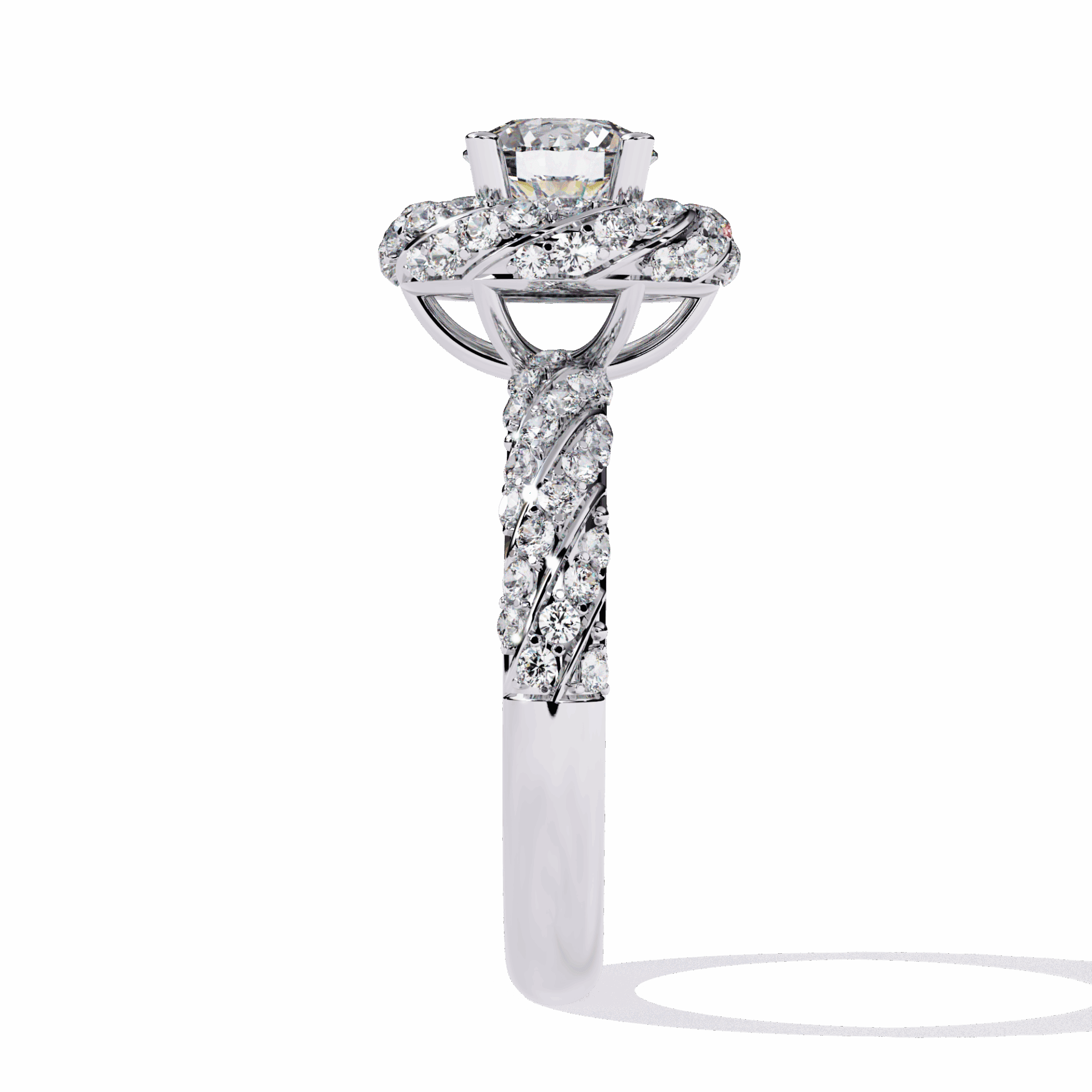 1.5 Carat Round Signature Wear Ring in Moissanite | House of Estara