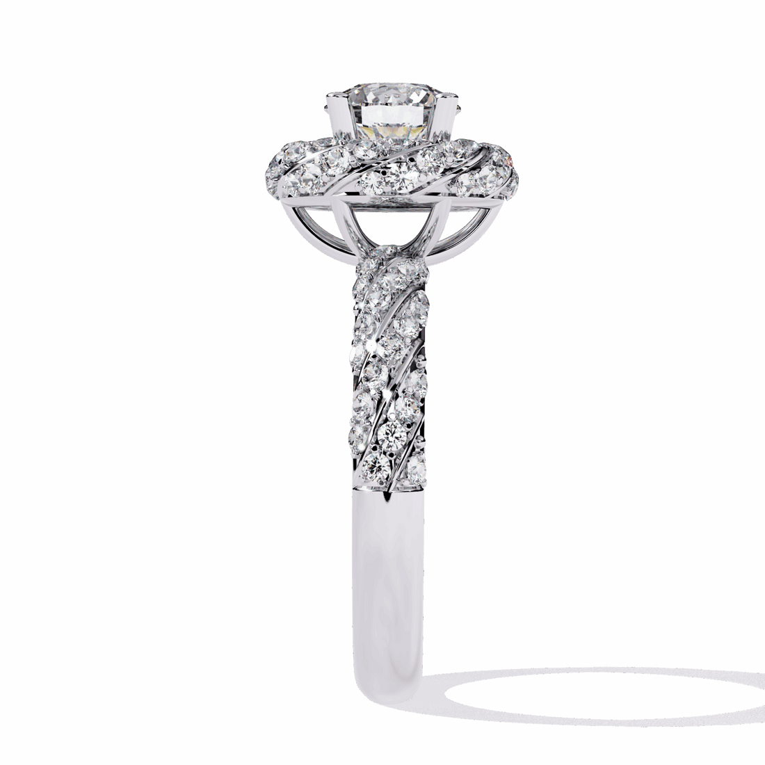 1.5 Carat Round Signature Wear Ring in Moissanite | House of Estara