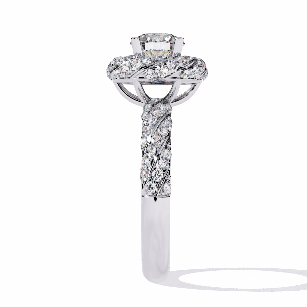 1.5 Carat Round Signature Wear Ring in Moissanite | House of Estara