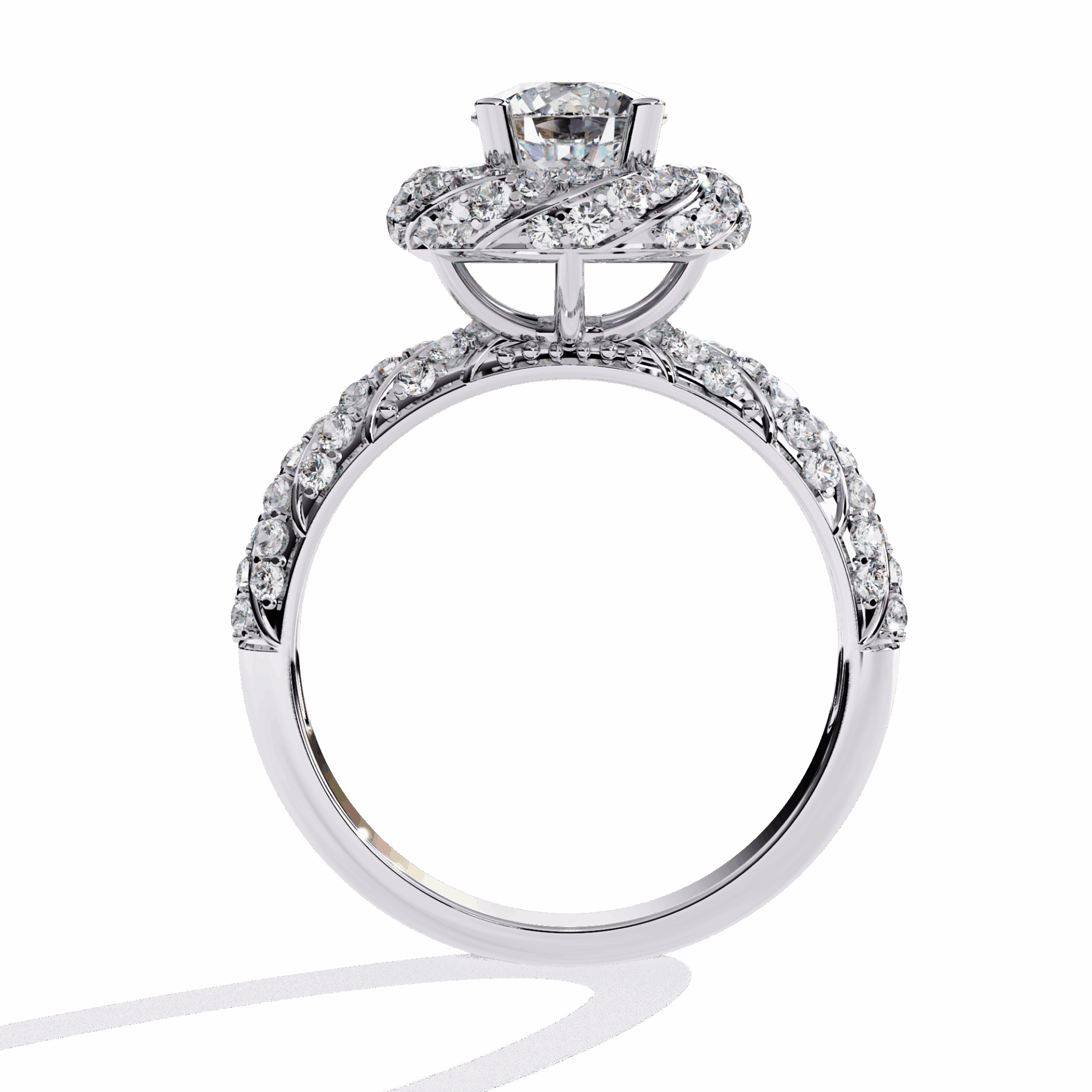1.5 Carat Round Signature Wear Ring in Moissanite | House of Estara