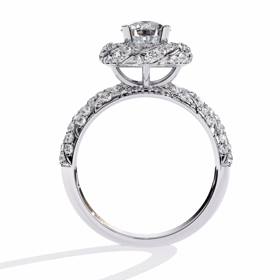 1.5 Carat Round Signature Wear Ring in Moissanite | House of Estara