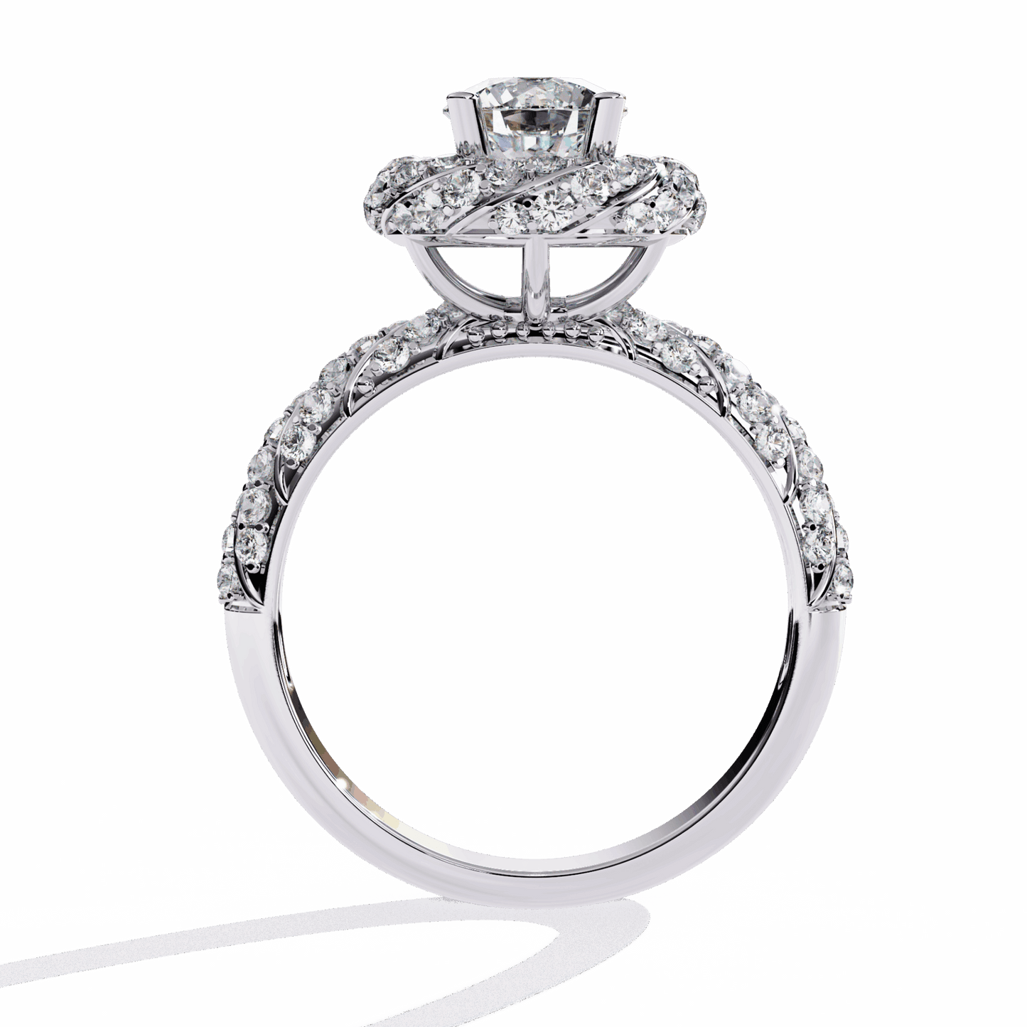 1.5 Carat Round Signature Wear Ring in Moissanite | House of Estara