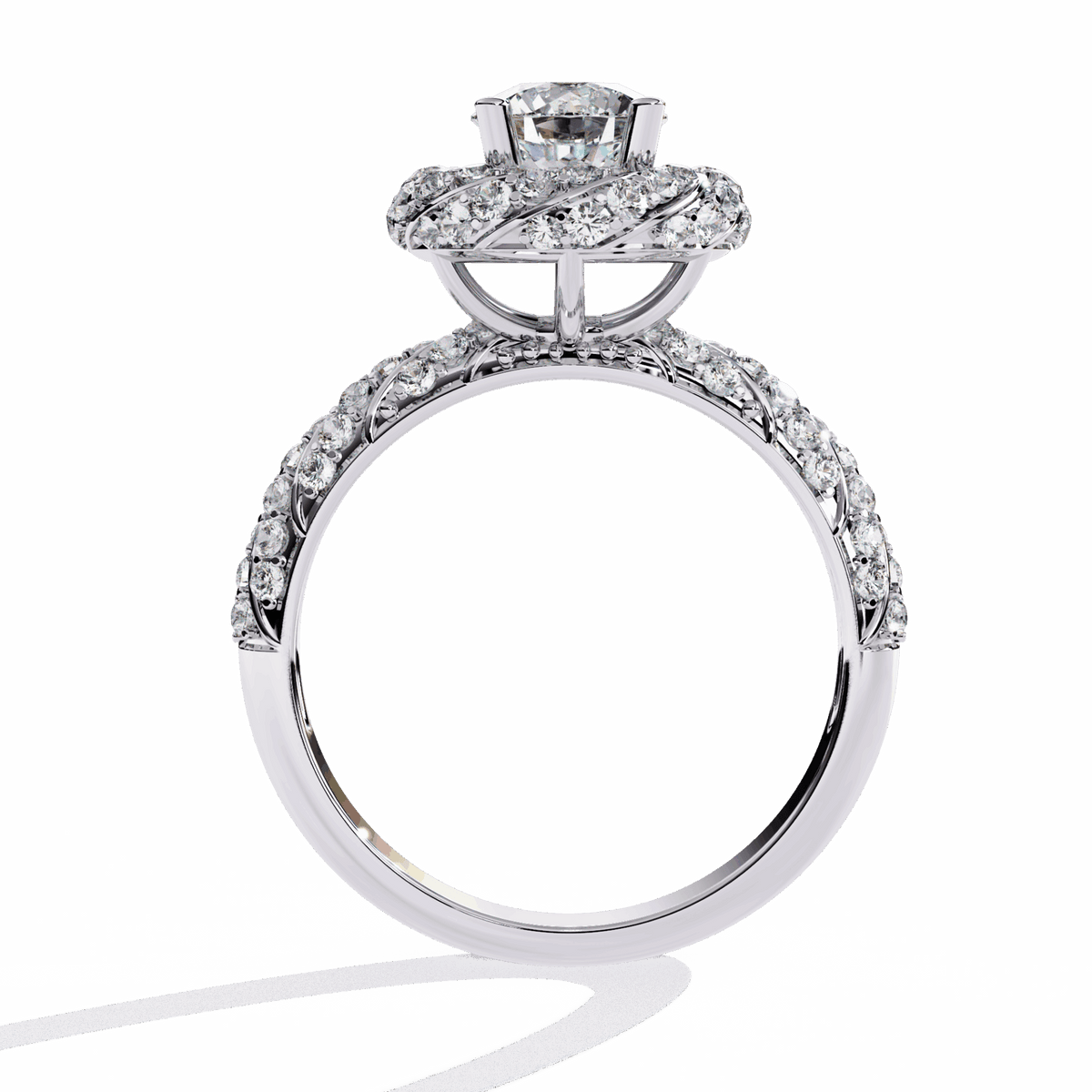 1.5 Carat Round Signature Wear Ring in Moissanite | House of Estara