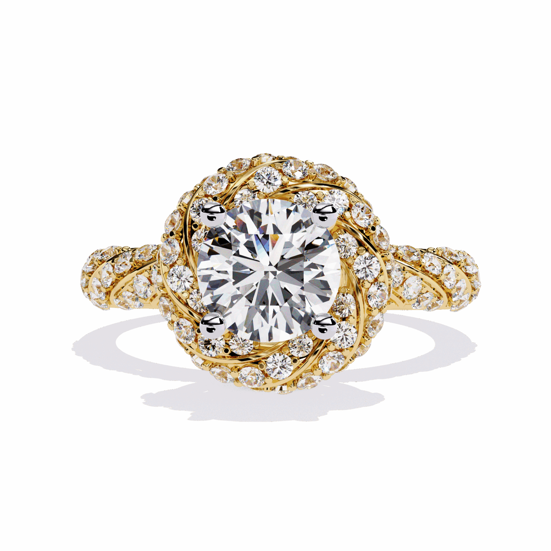 1.5 Carat Round Signature Wear Ring in Moissanite | House of Estara