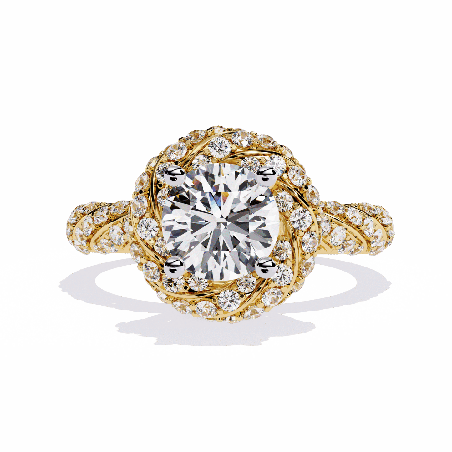 1.5 Carat Round Signature Wear Ring in Moissanite | House of Estara