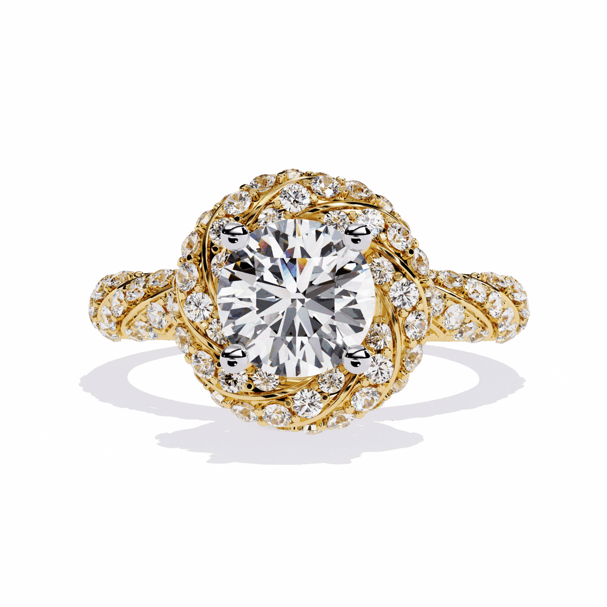 1.5 Carat Round Signature Wear Ring in Moissanite | House of Estara