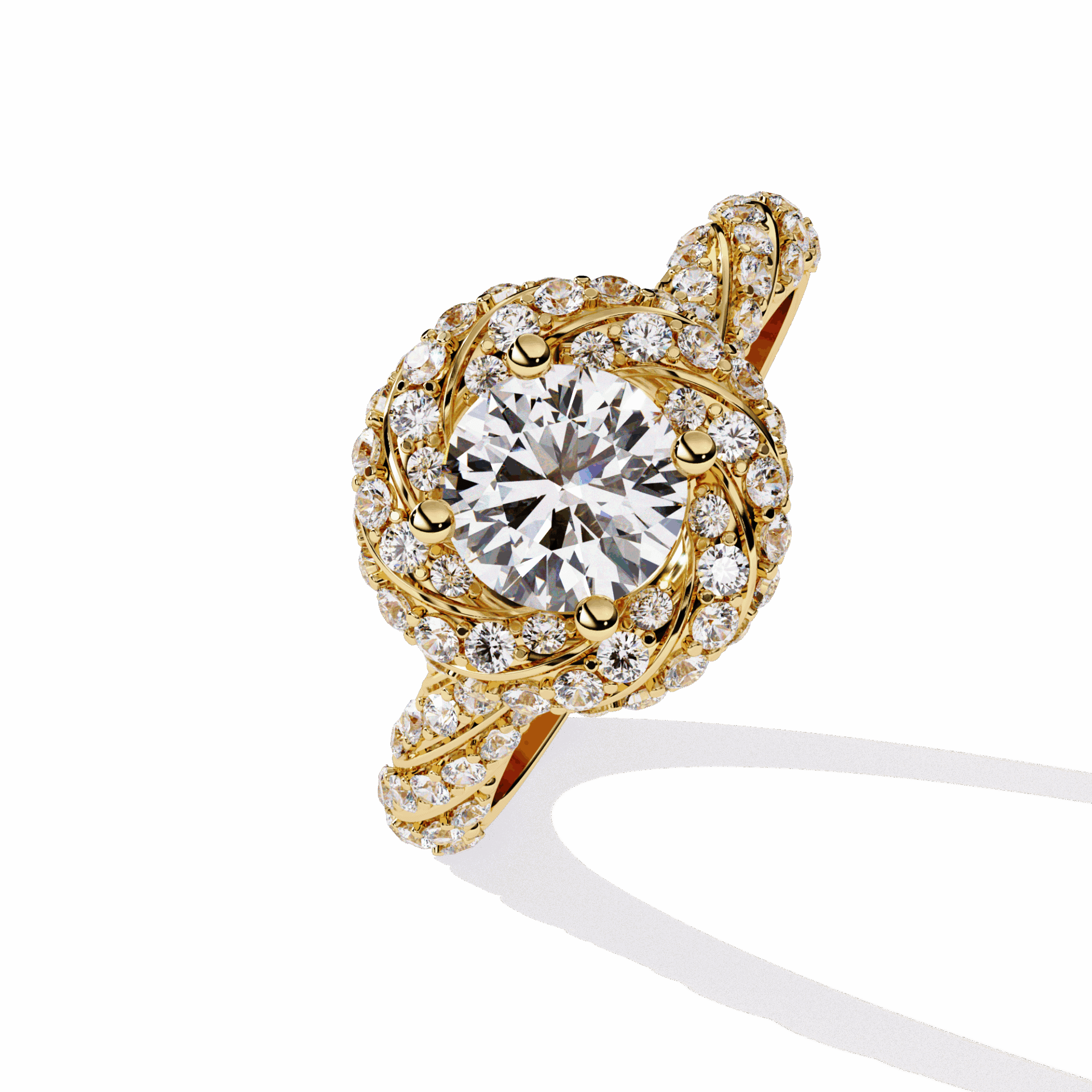 1.5 Carat Round Signature Wear Ring in Moissanite | House of Estara