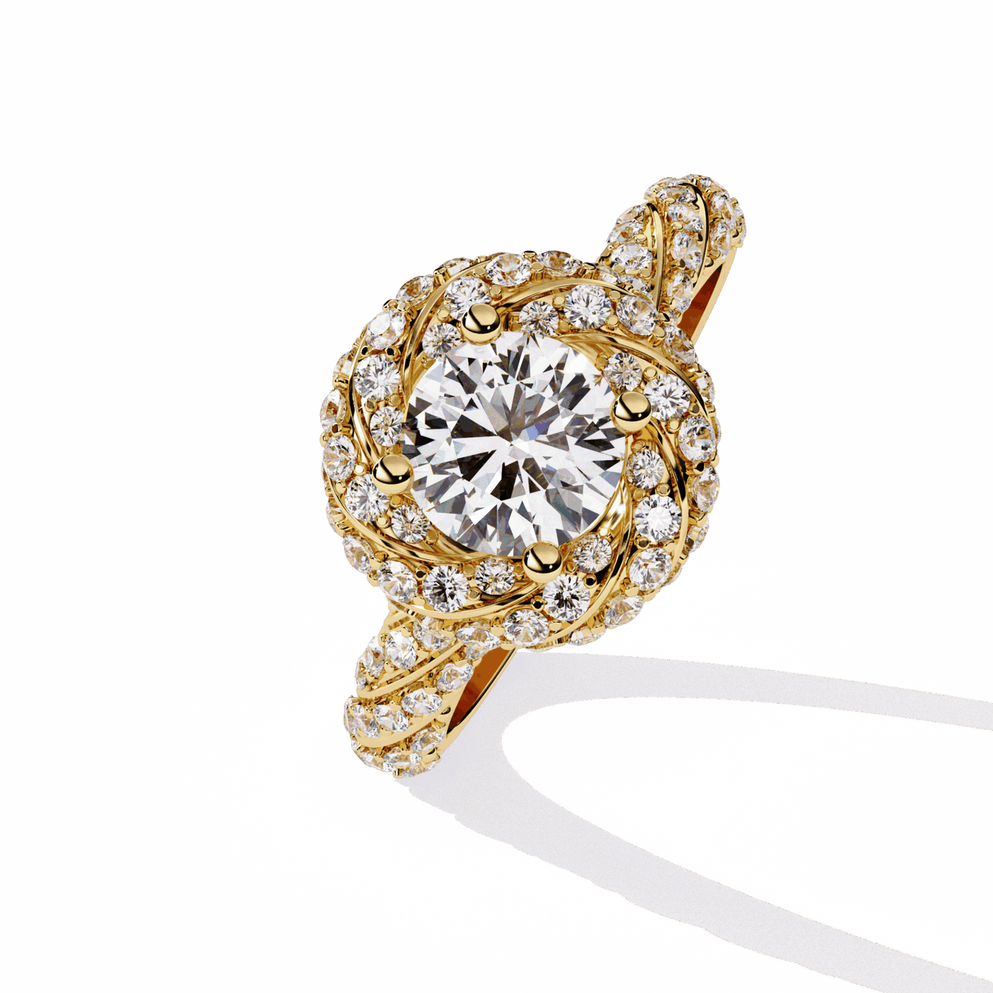 1.5 Carat Round Signature Wear Ring in Moissanite | House of Estara
