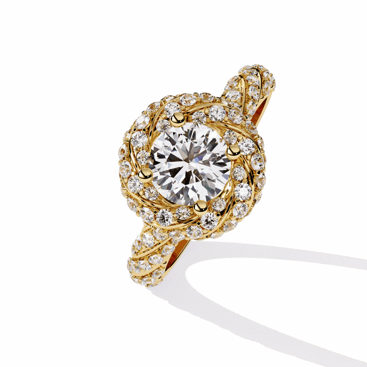 1.5 Carat Round Signature Wear Ring in Moissanite | House of Estara