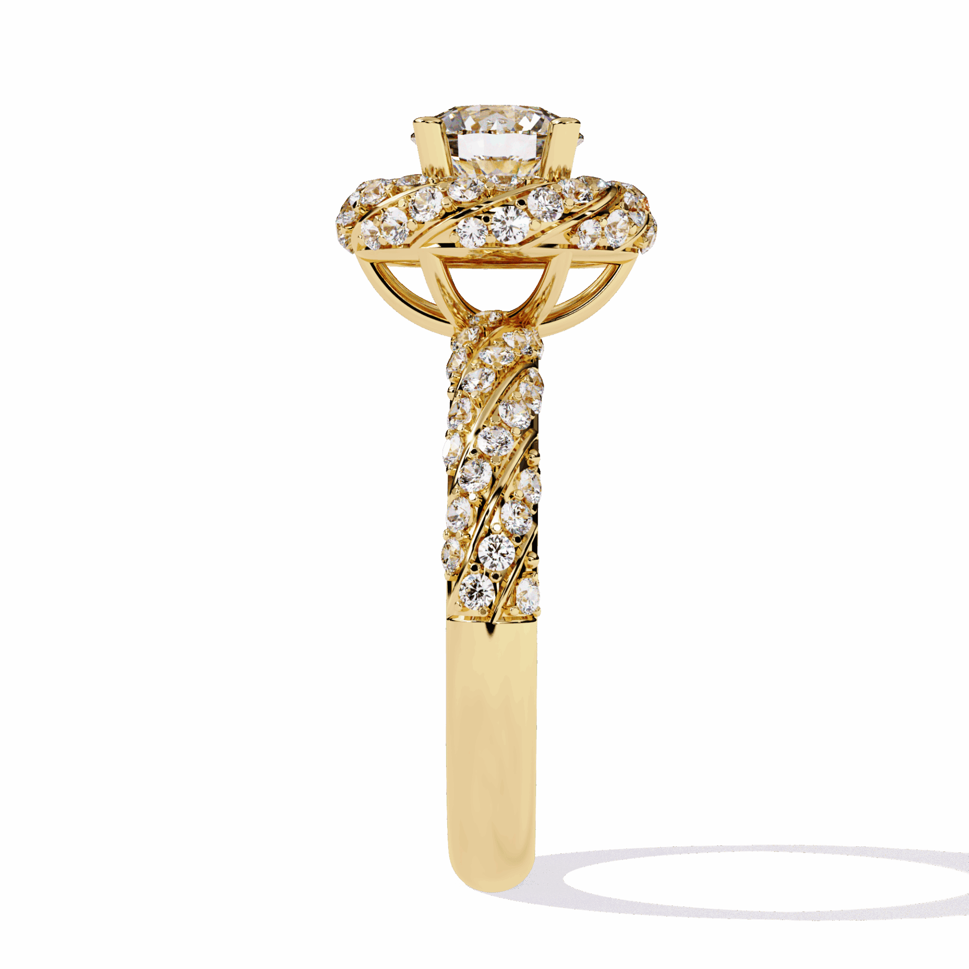 1.5 Carat Round Signature Wear Ring in Moissanite | House of Estara