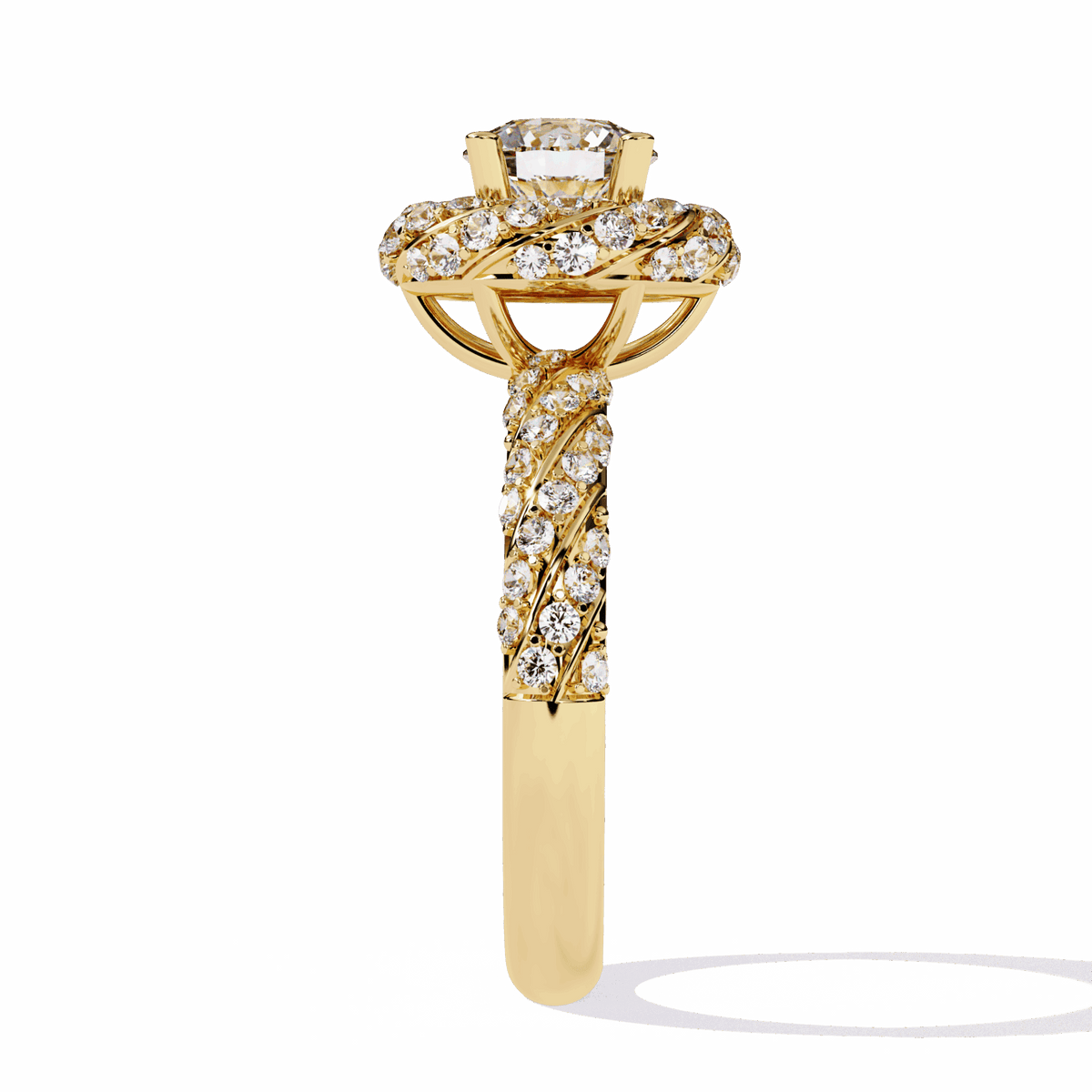 1.5 Carat Round Signature Wear Ring in Moissanite | House of Estara