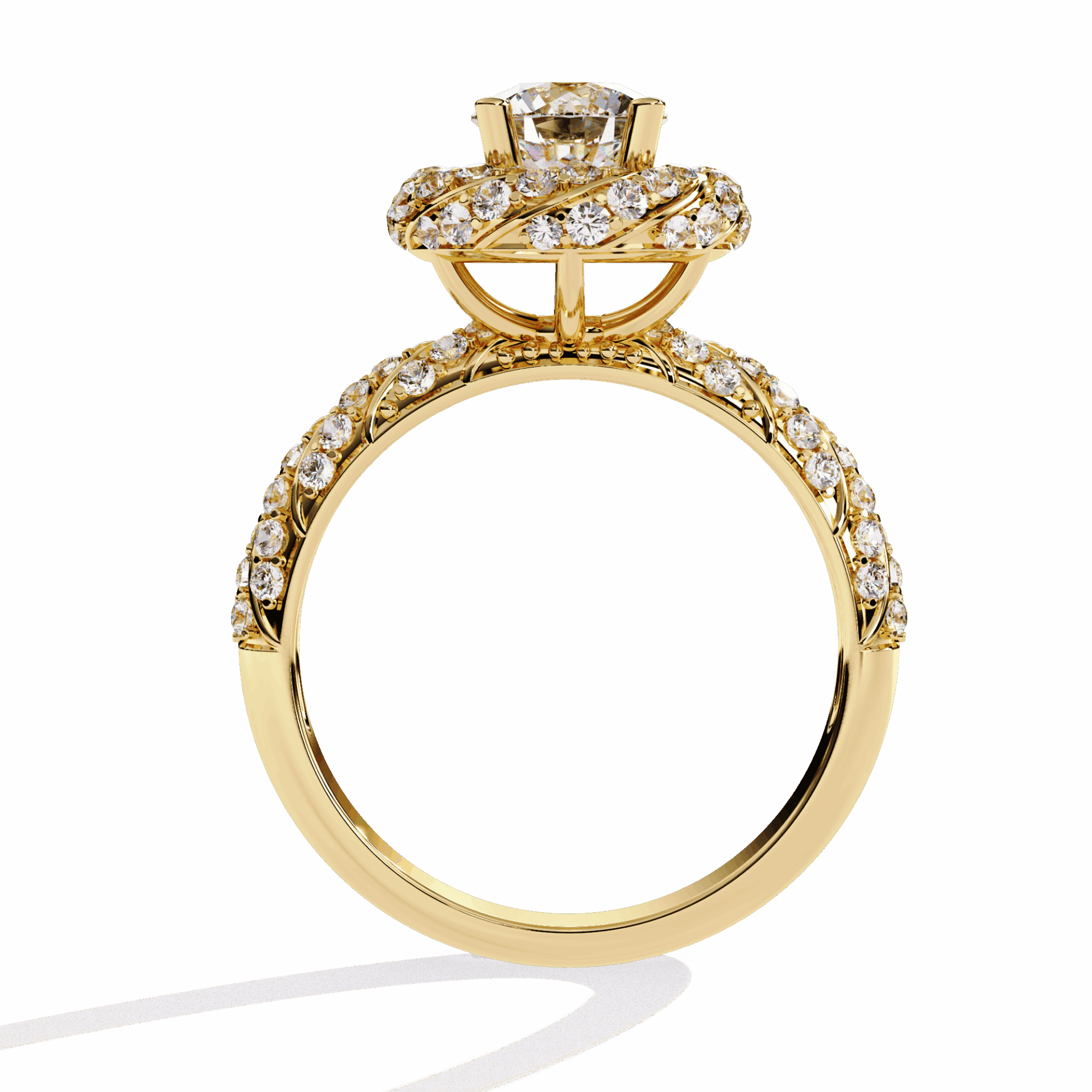 1.5 Carat Round Signature Wear Ring in Moissanite | House of Estara