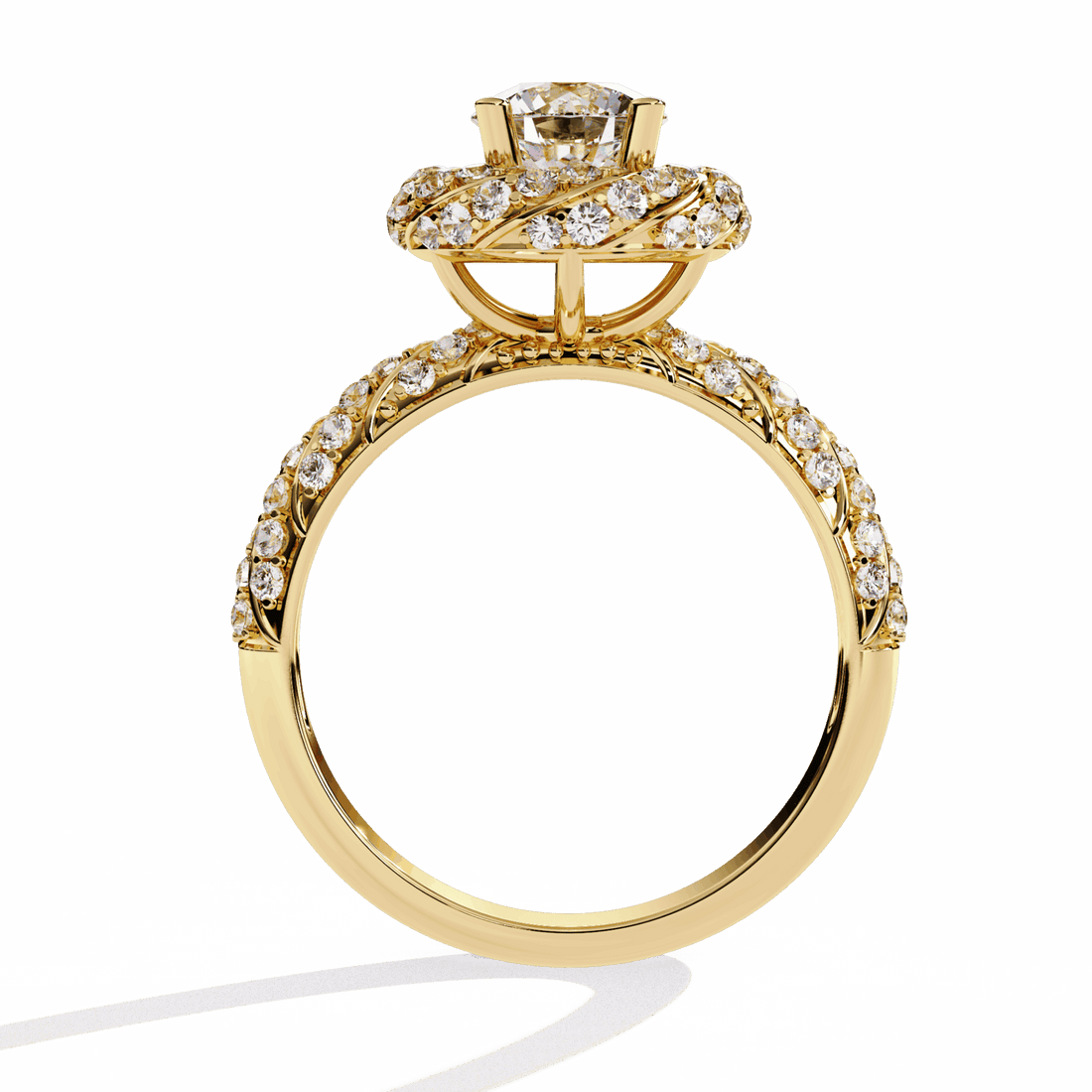 1.5 Carat Round Signature Wear Ring in Moissanite | House of Estara