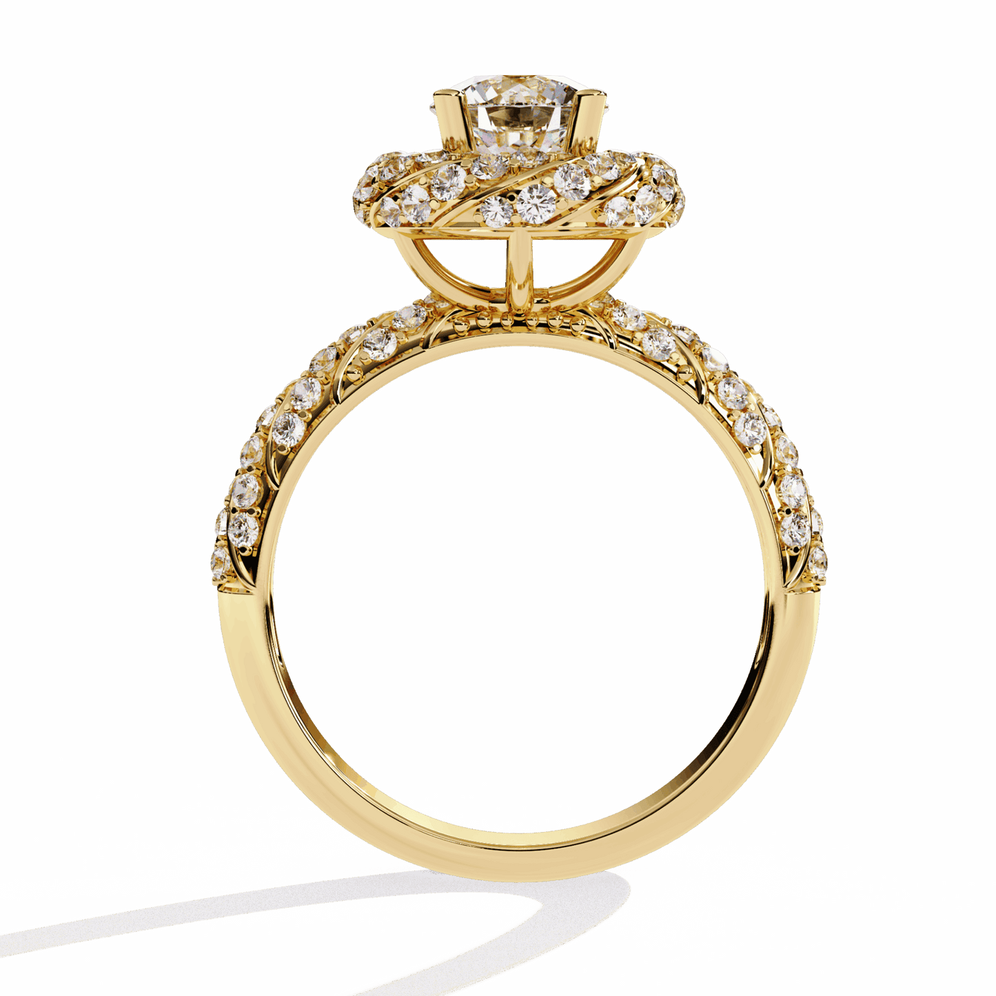 1.5 Carat Round Signature Wear Ring in Moissanite | House of Estara