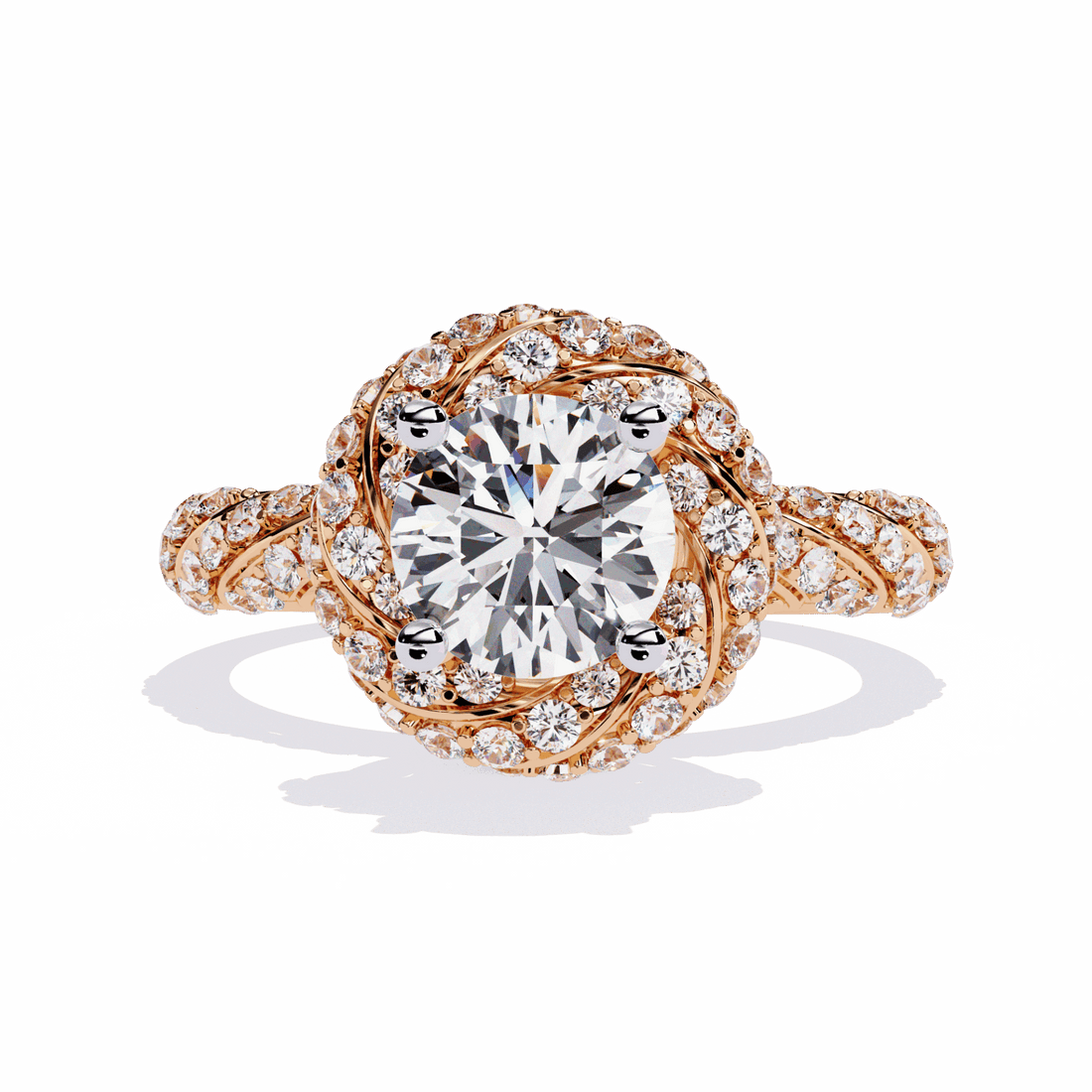 1.5 Carat Round Signature Wear Ring in Moissanite | House of Estara