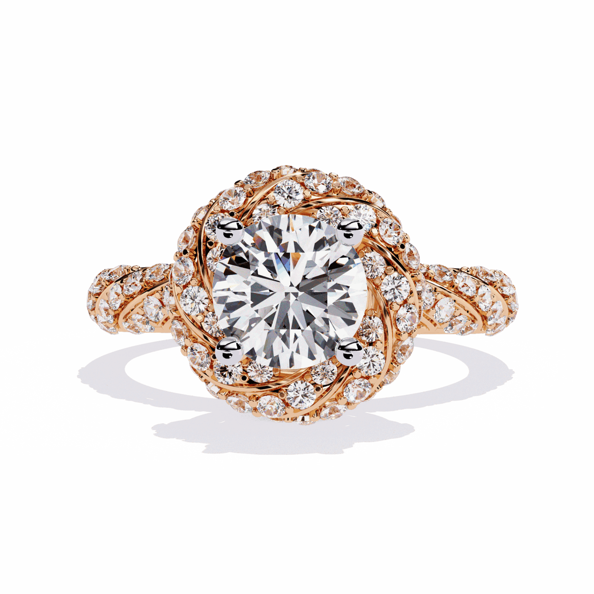 1.5 Carat Round Signature Wear Ring in Moissanite | House of Estara