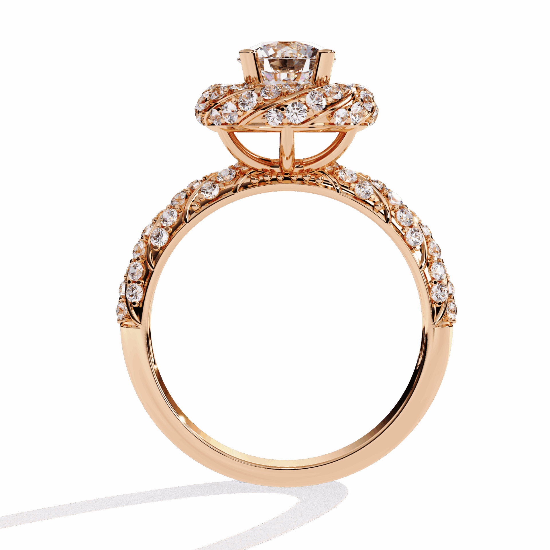 1.5 Carat Round Signature Wear Ring in Moissanite | House of Estara
